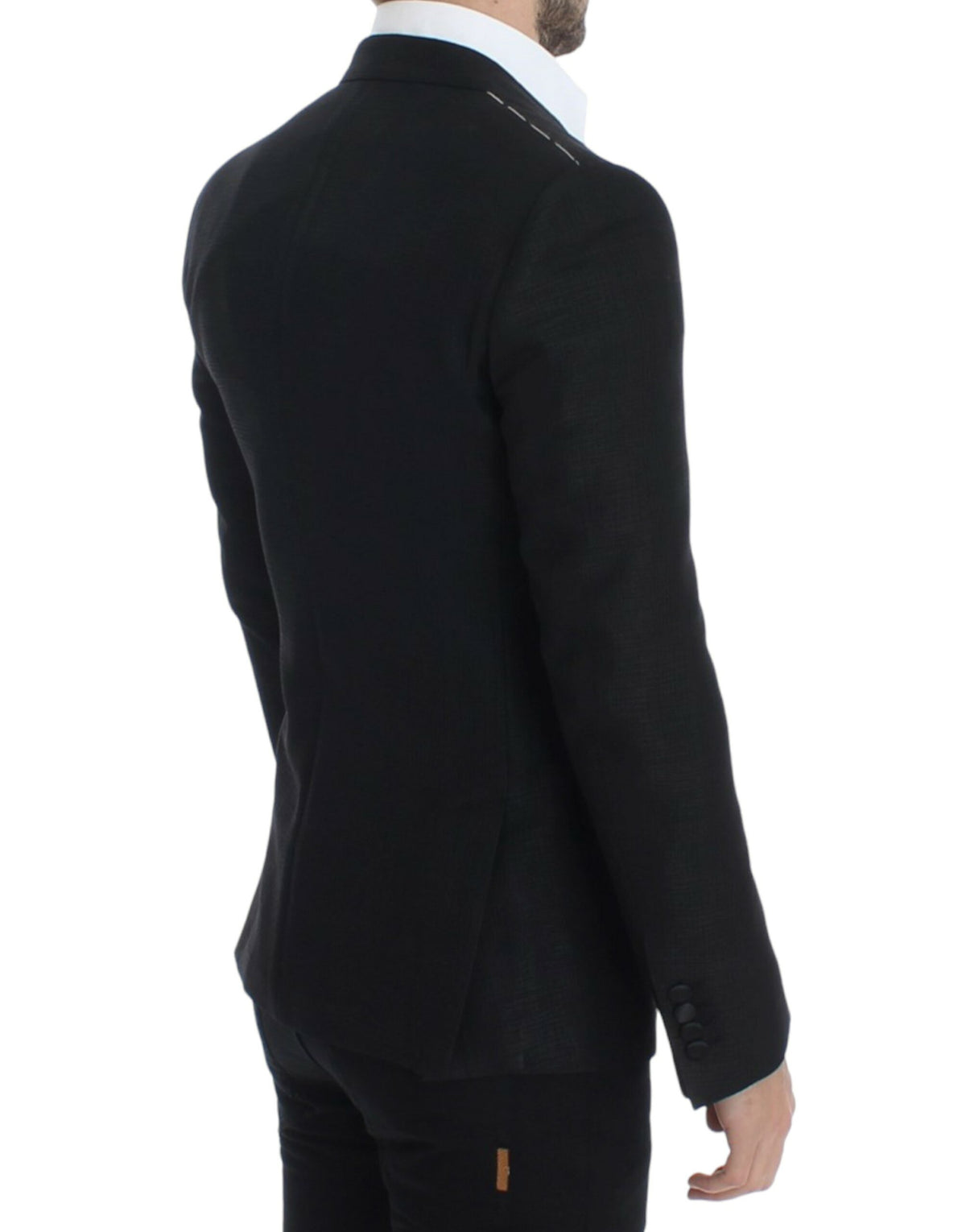 Dolce & Gabbana Black wool MARTINI slim Men's blazer