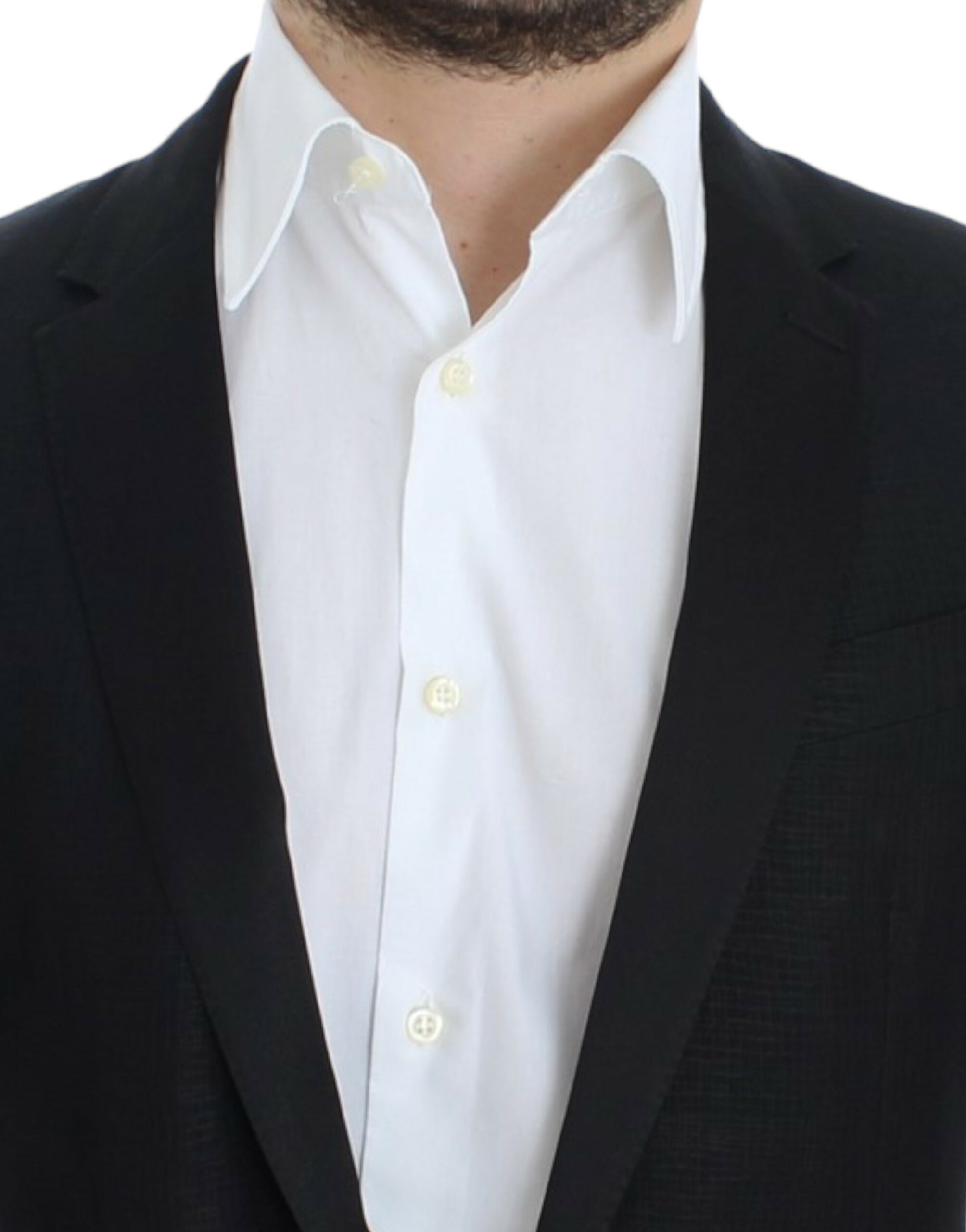 Dolce & Gabbana Black wool MARTINI slim Men's blazer