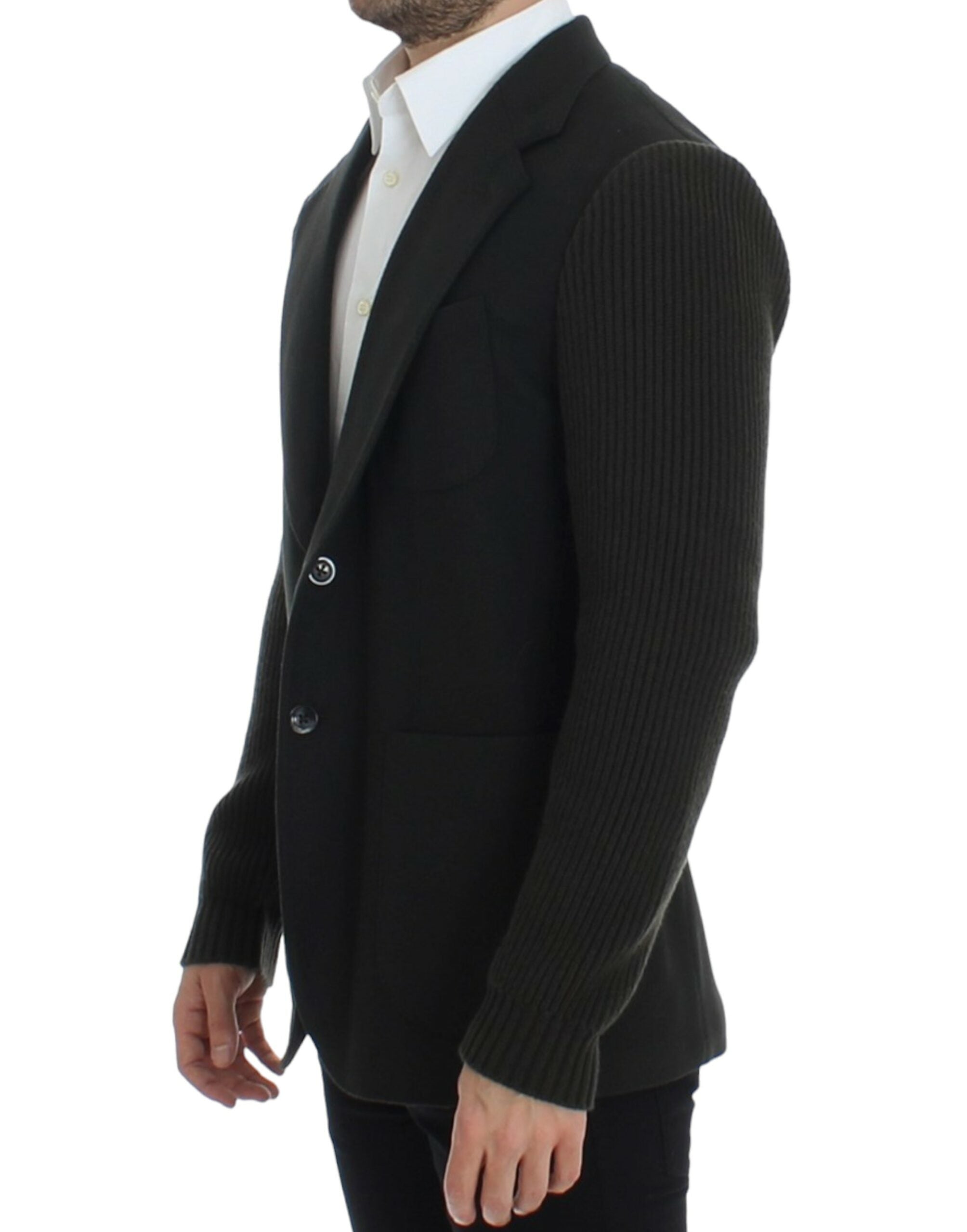 Dolce & Gabbana Elegant Green Cashmere Blazer Men's Jacket