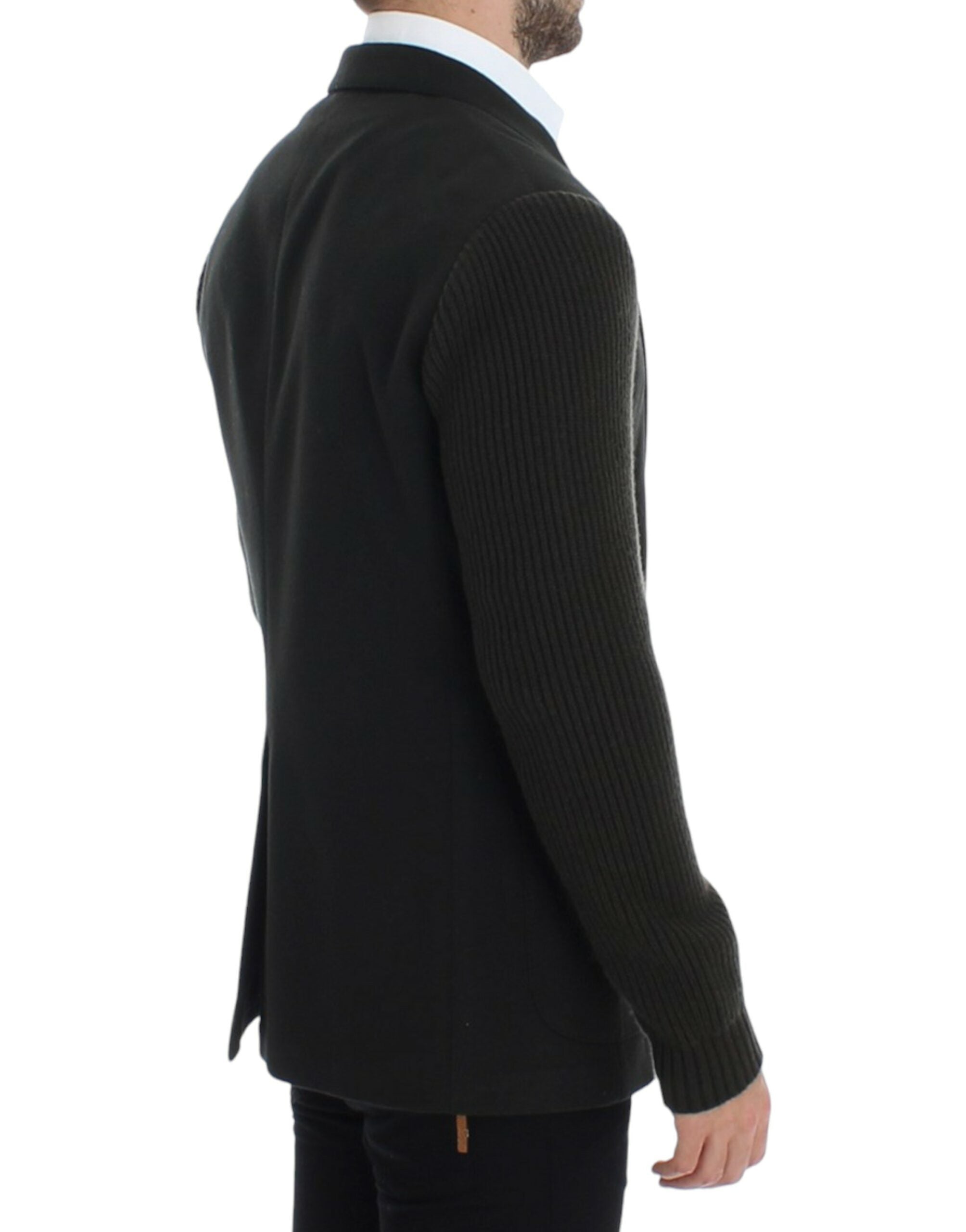 Dolce & Gabbana Elegant Green Cashmere Blazer Men's Jacket