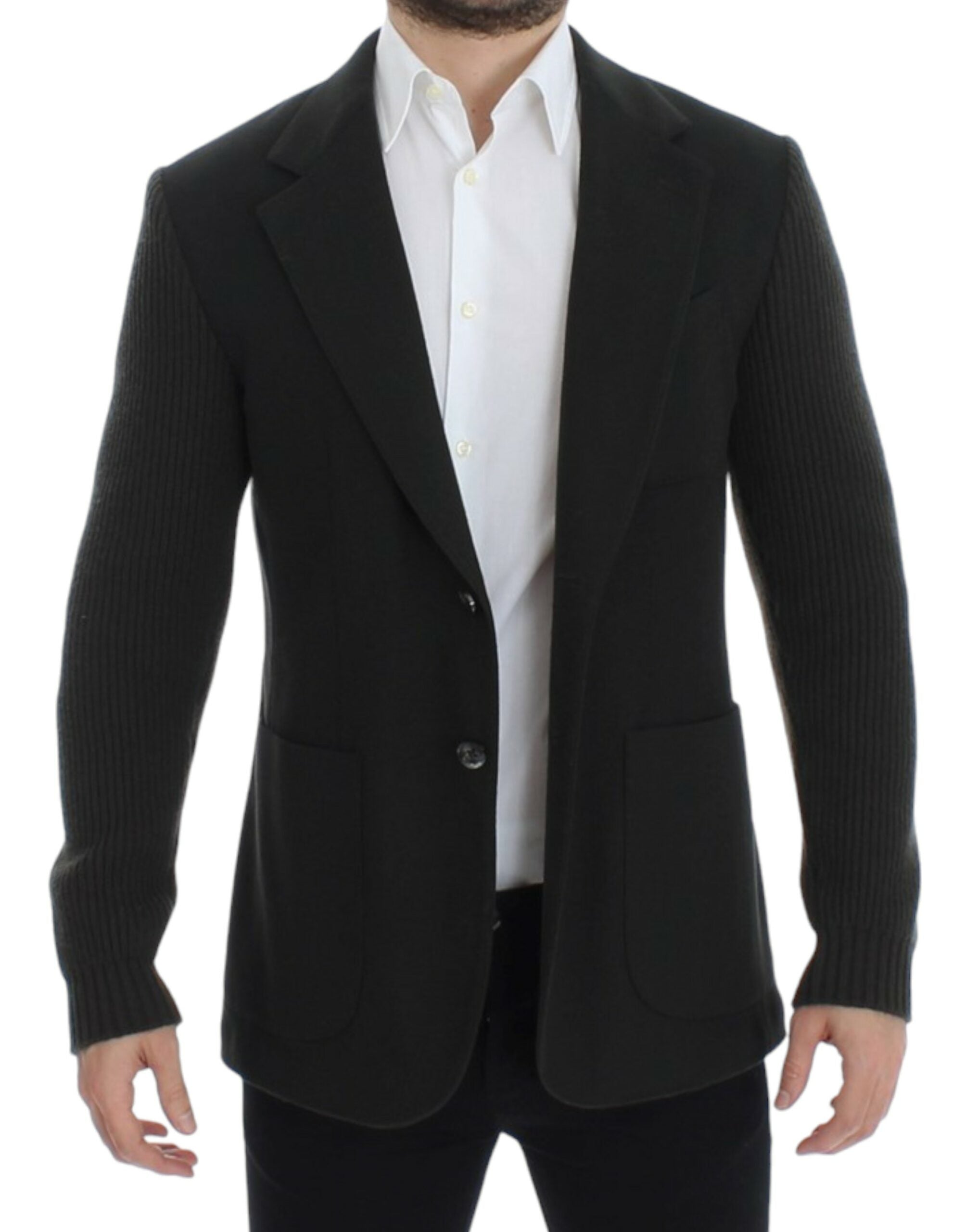 Dolce & Gabbana Elegant Green Cashmere Blazer Men's Jacket
