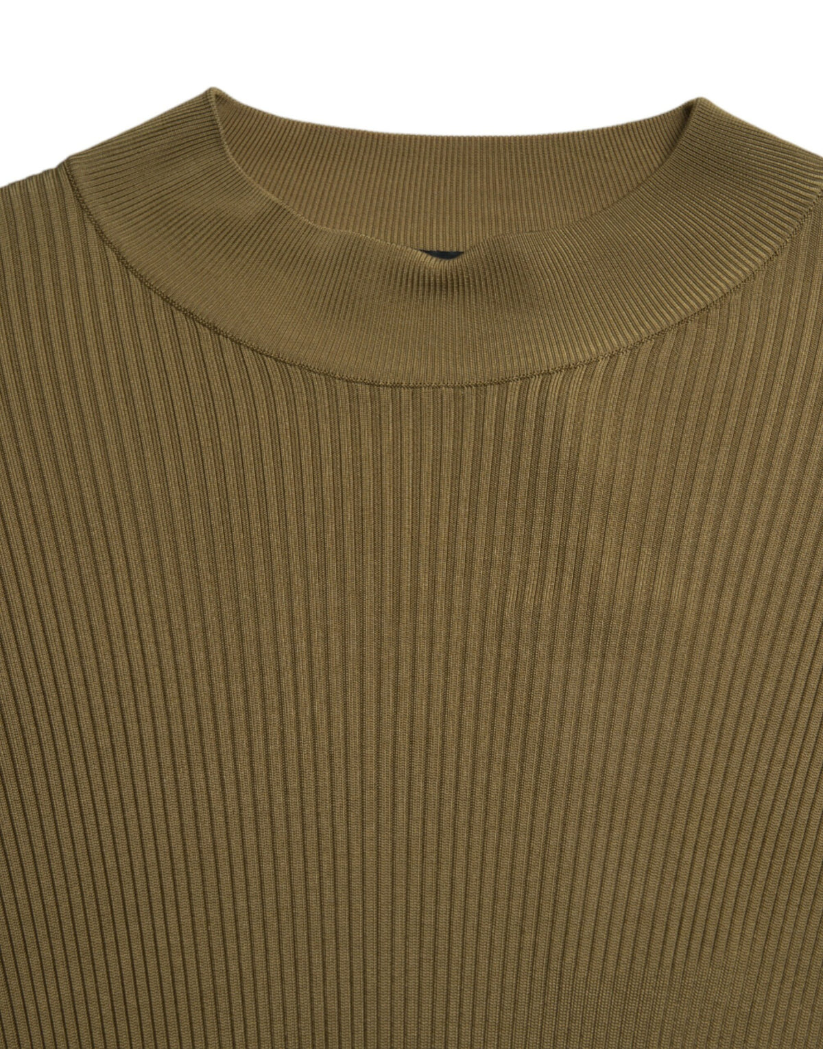 Dolce & Gabbana Army Green Viscose Crewneck Pullover Men's Sweater