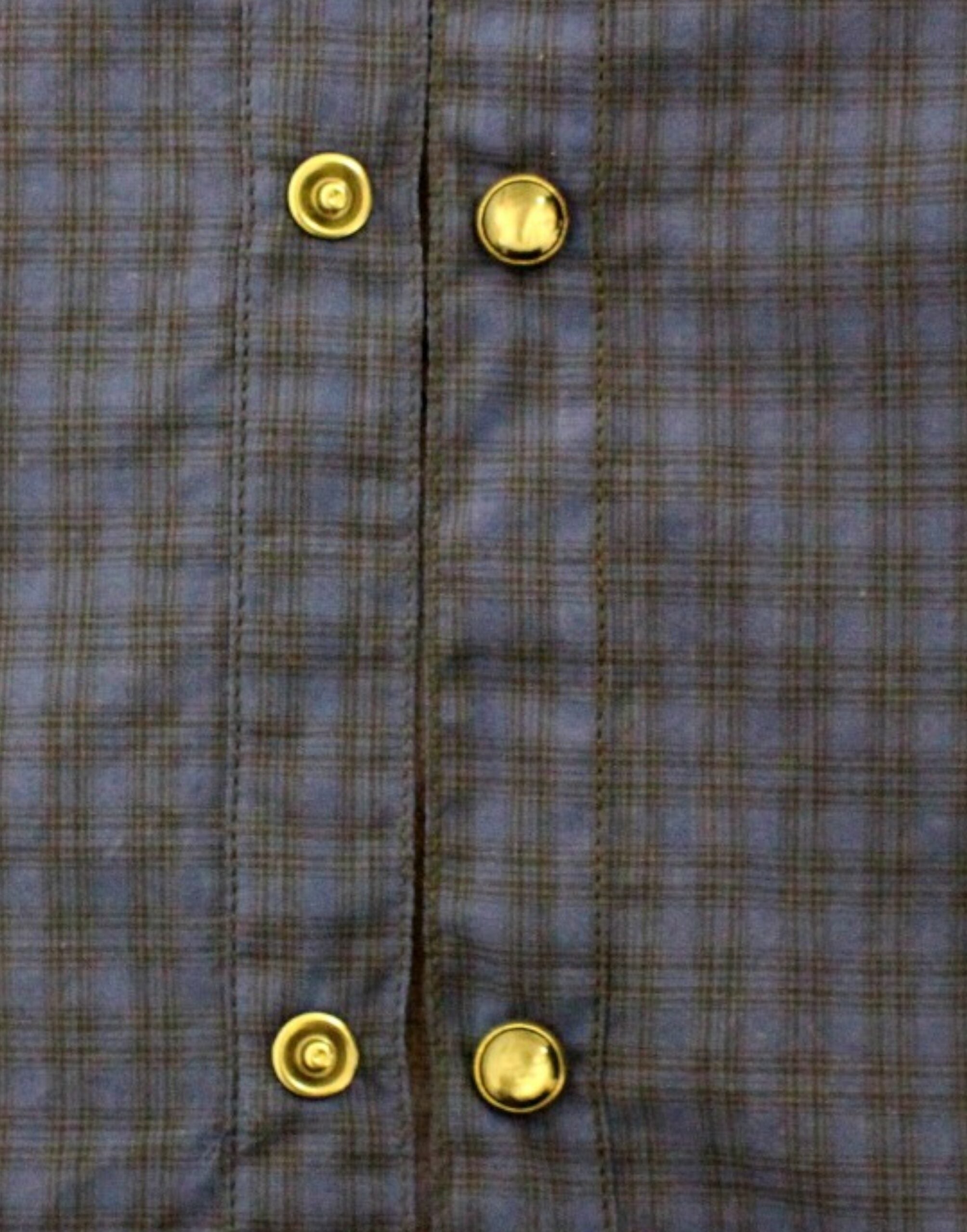 Costume National Blue checkered cotton Men's shirt