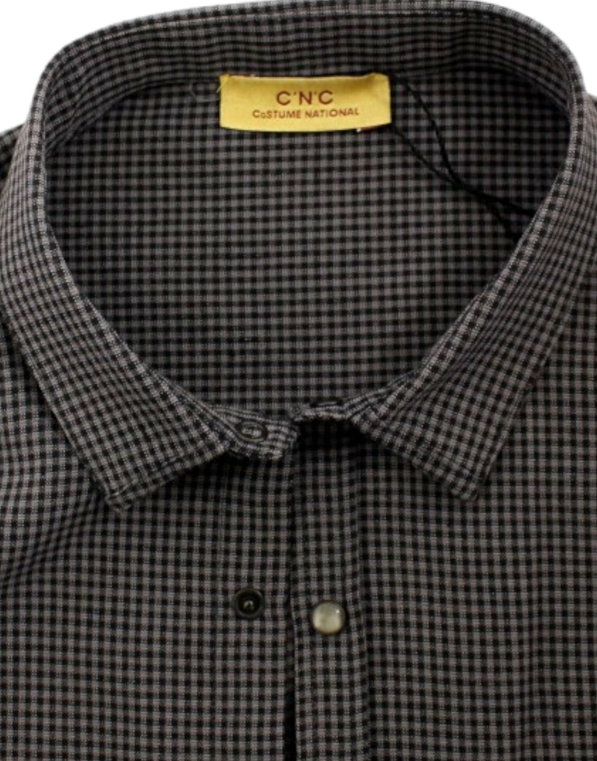 Costume National Gray linen casual Men's shirt