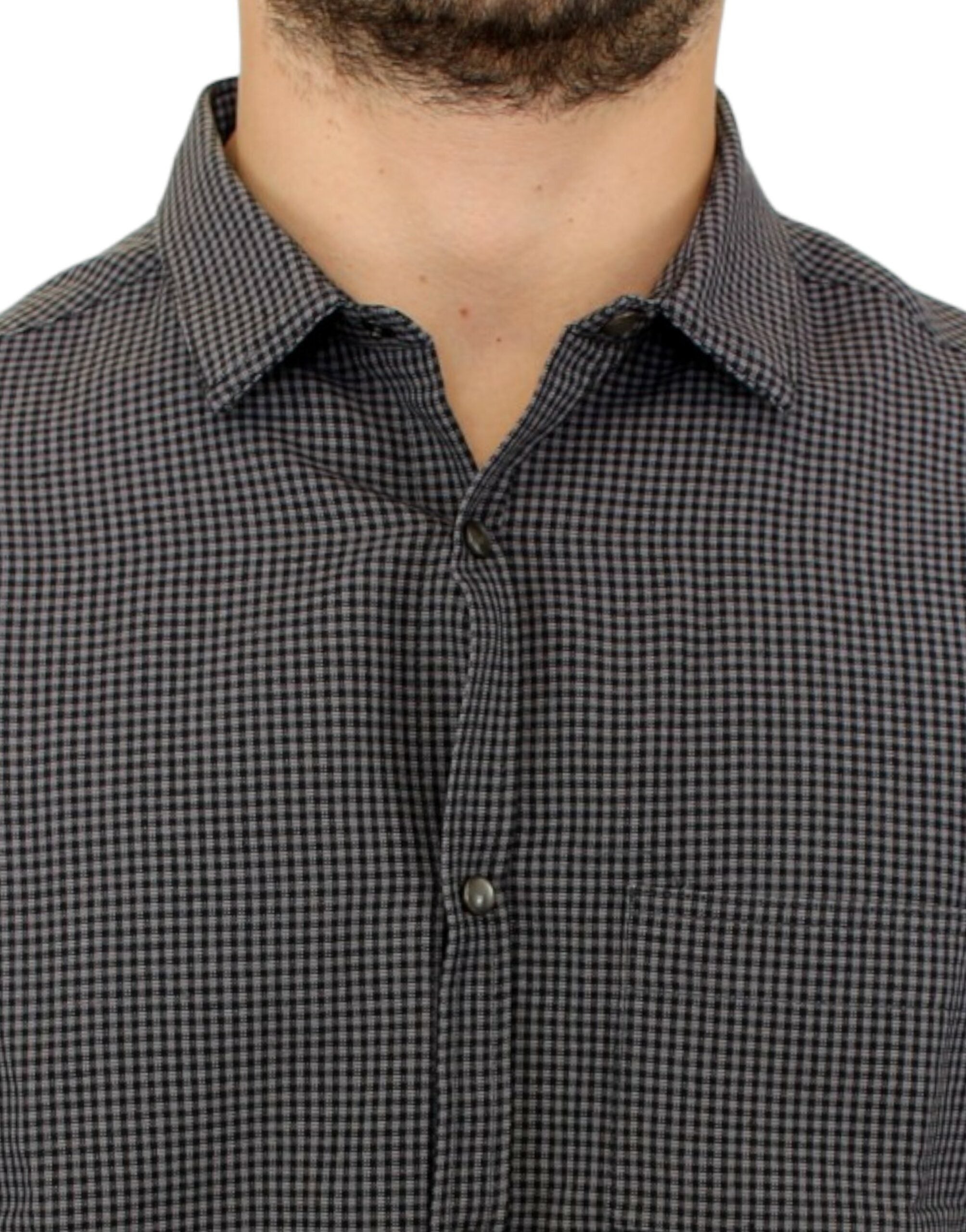 Costume National Gray linen casual Men's shirt