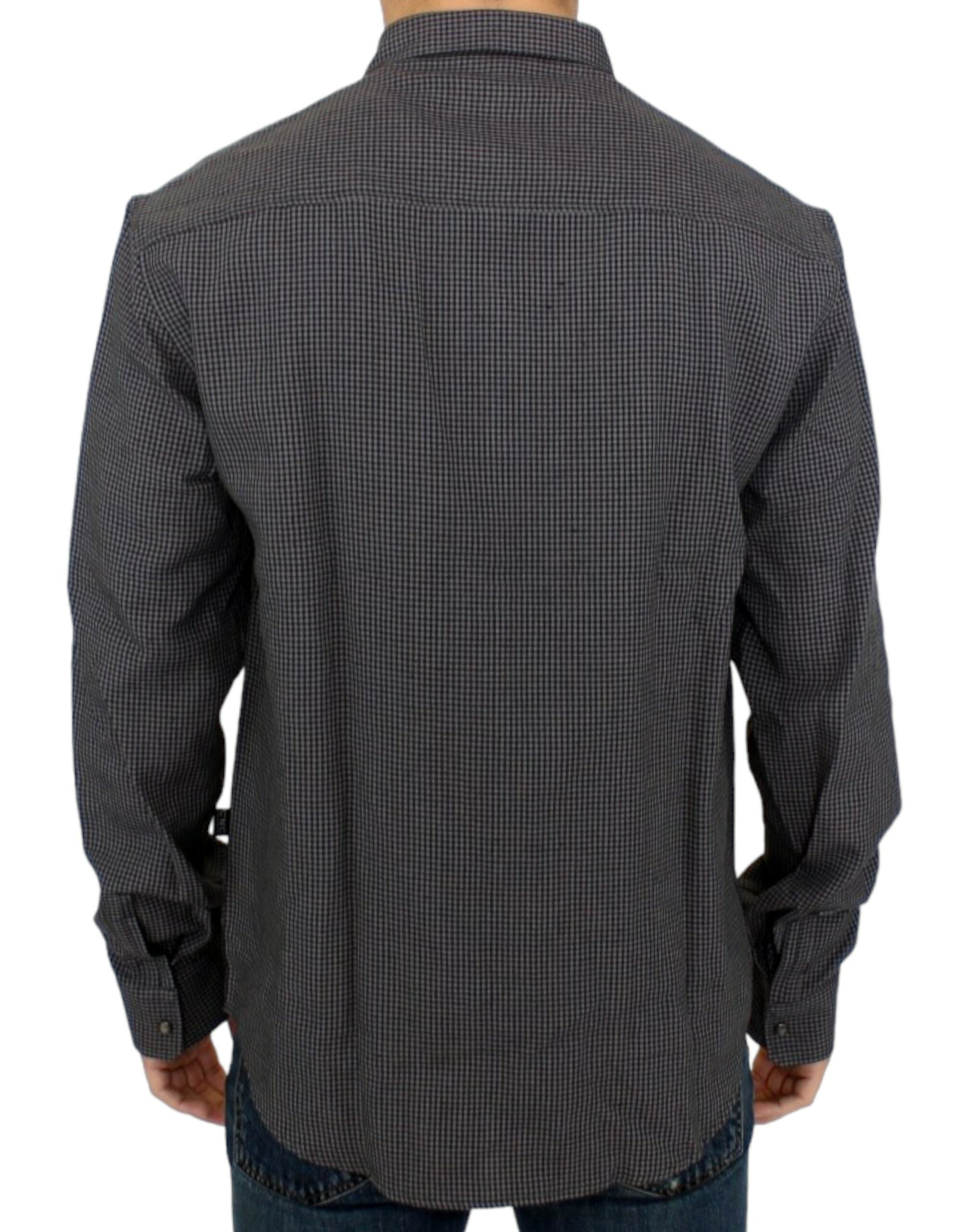 Costume National Gray linen casual Men's shirt