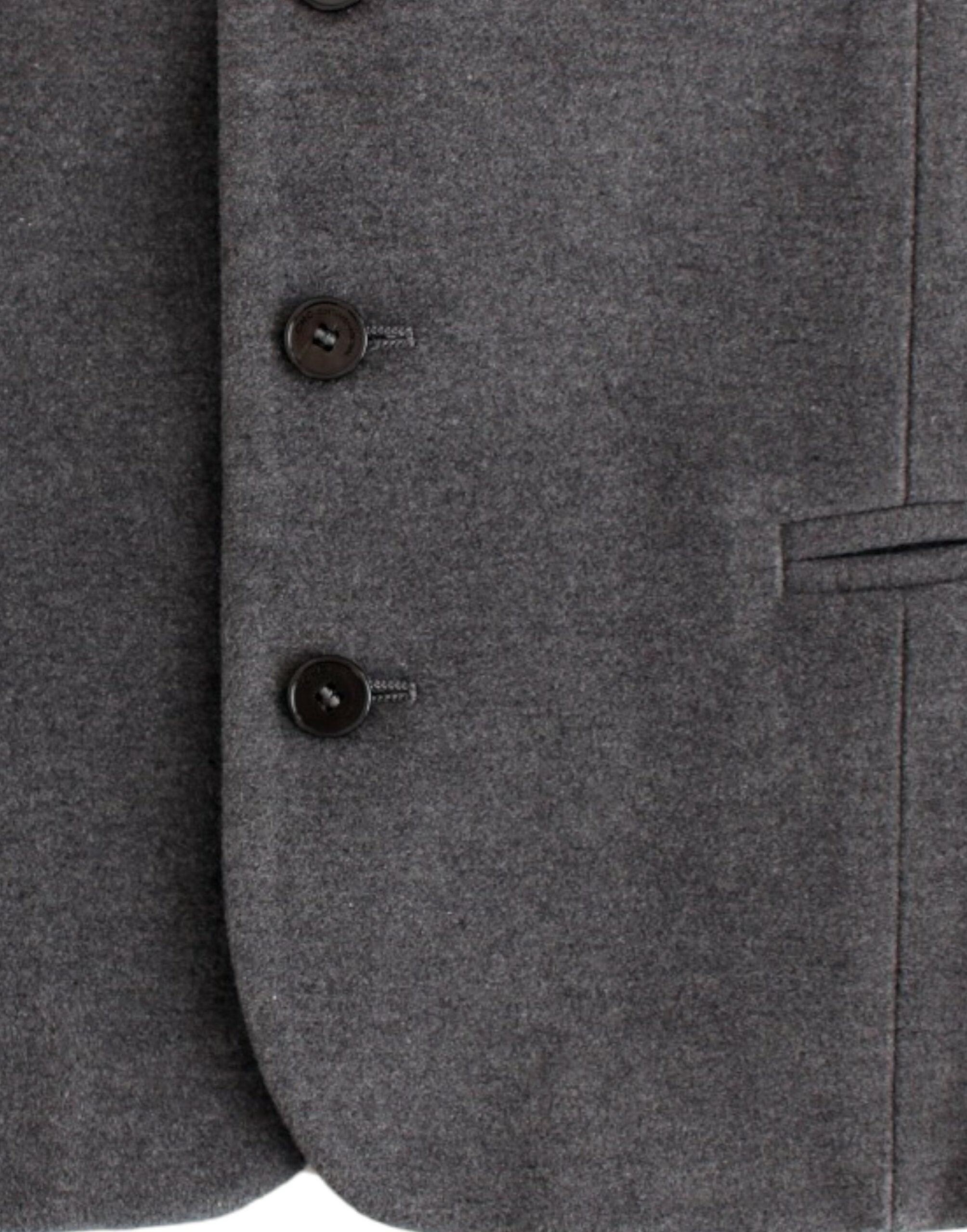 Costume National Gray cotton blend casual Men's vest