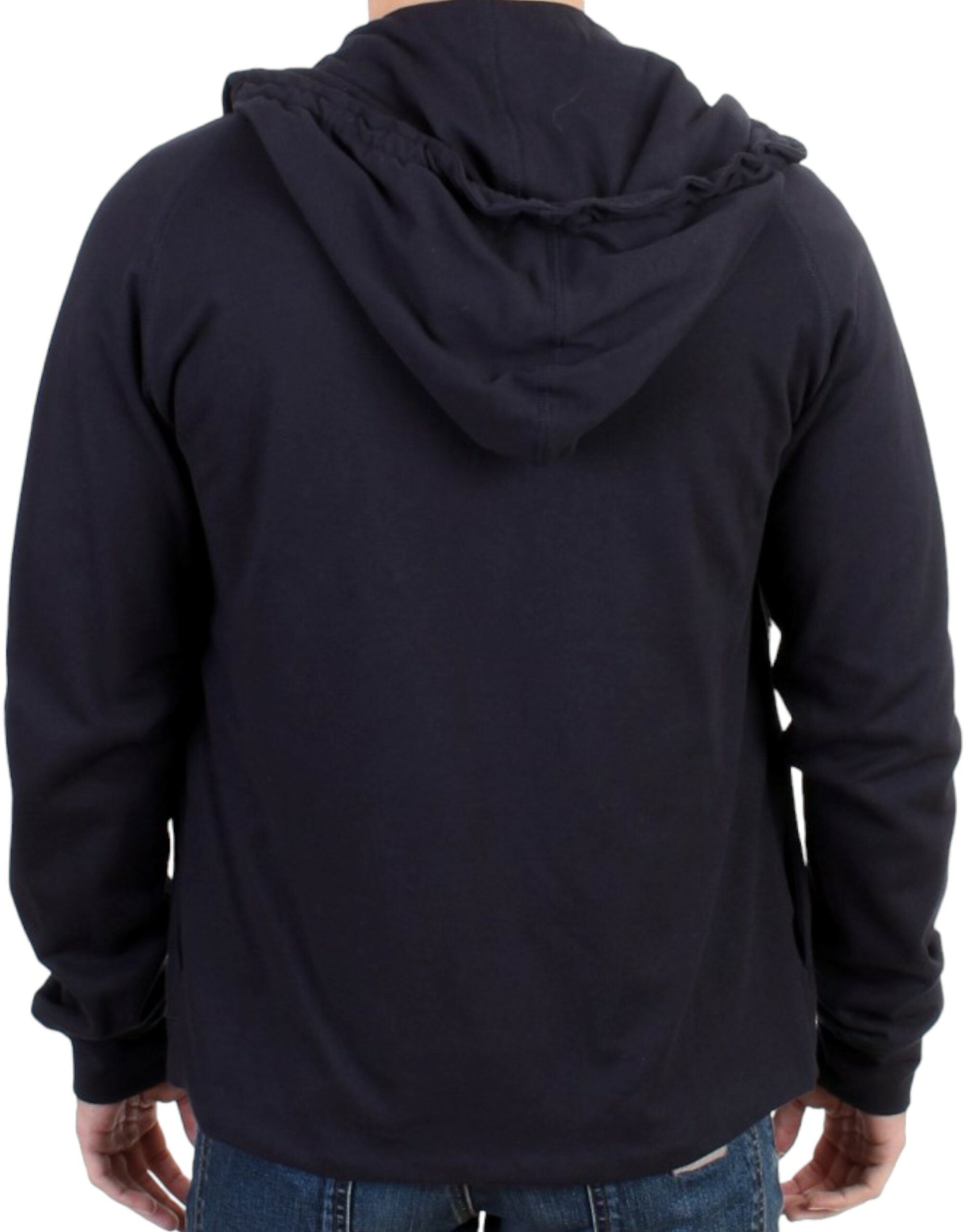 Costume National Blue hooded cotton Men's sweater