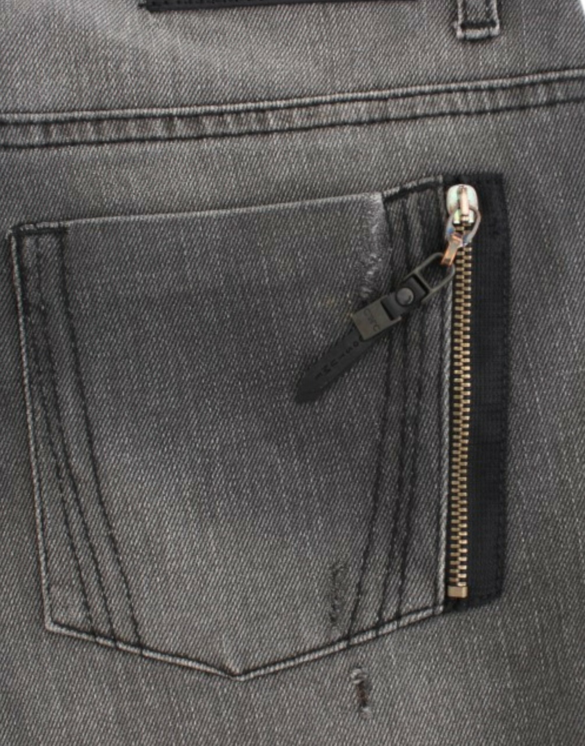 Costume National Gray straight leg Women's jeans