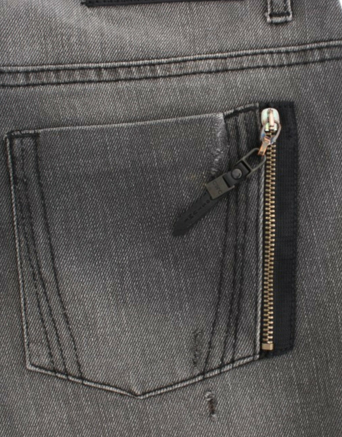 Costume National Gray straight leg Women's jeans