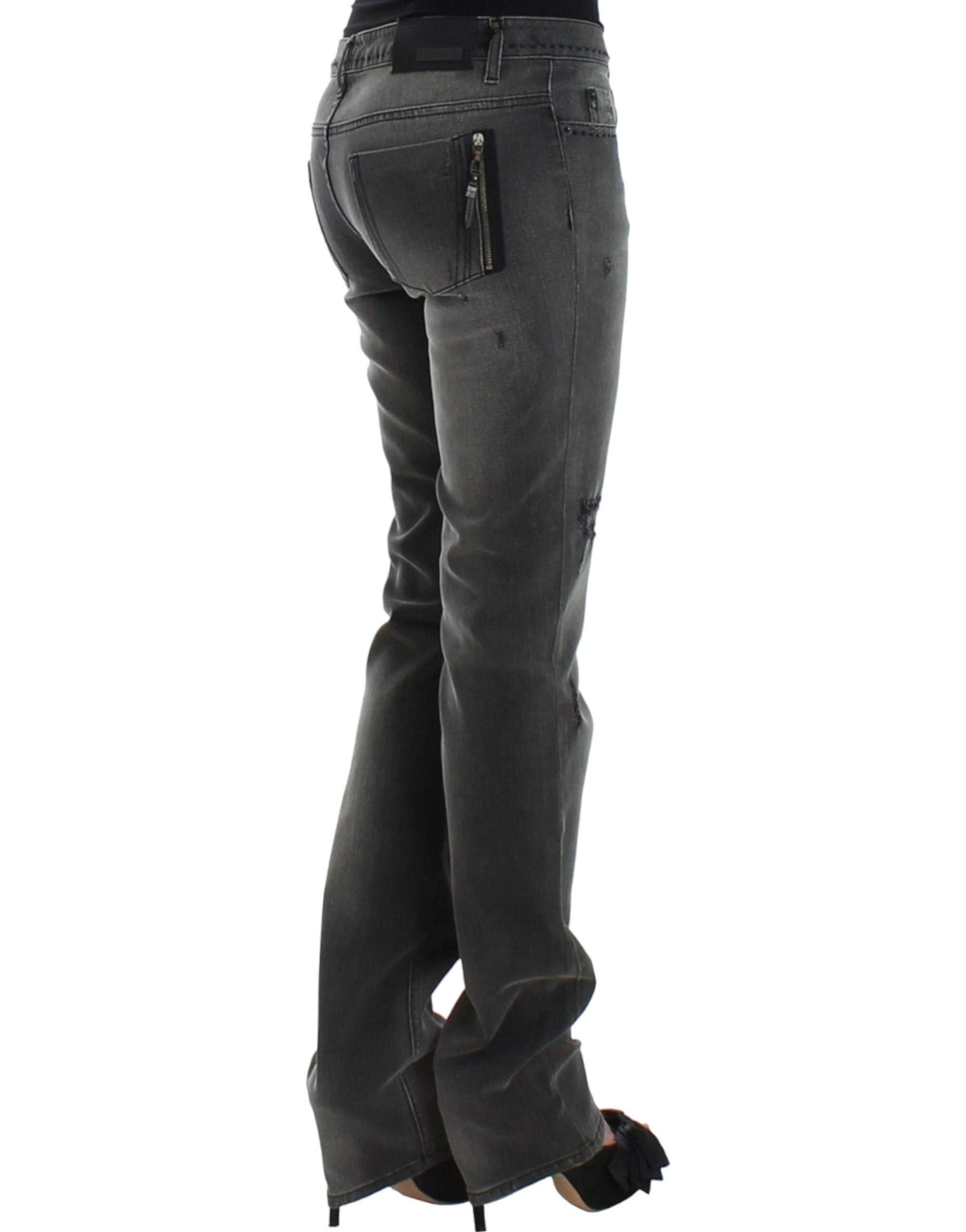 Costume National Gray straight leg Women's jeans