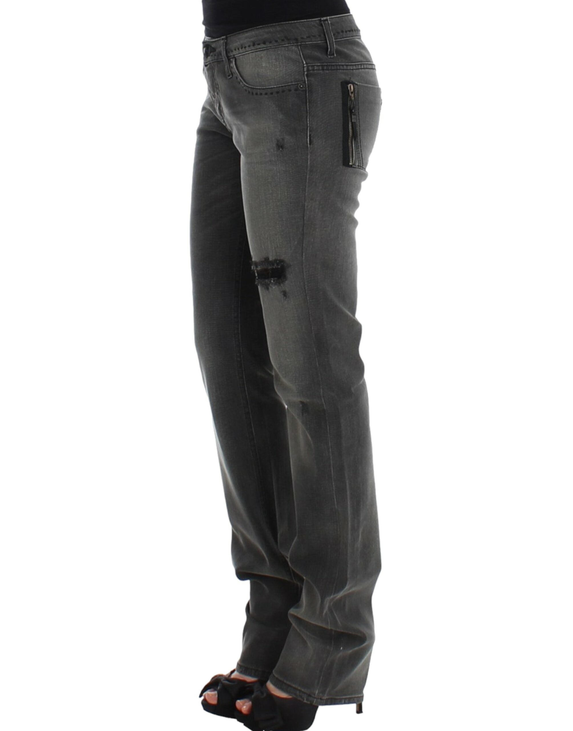Costume National Gray straight leg Women's jeans