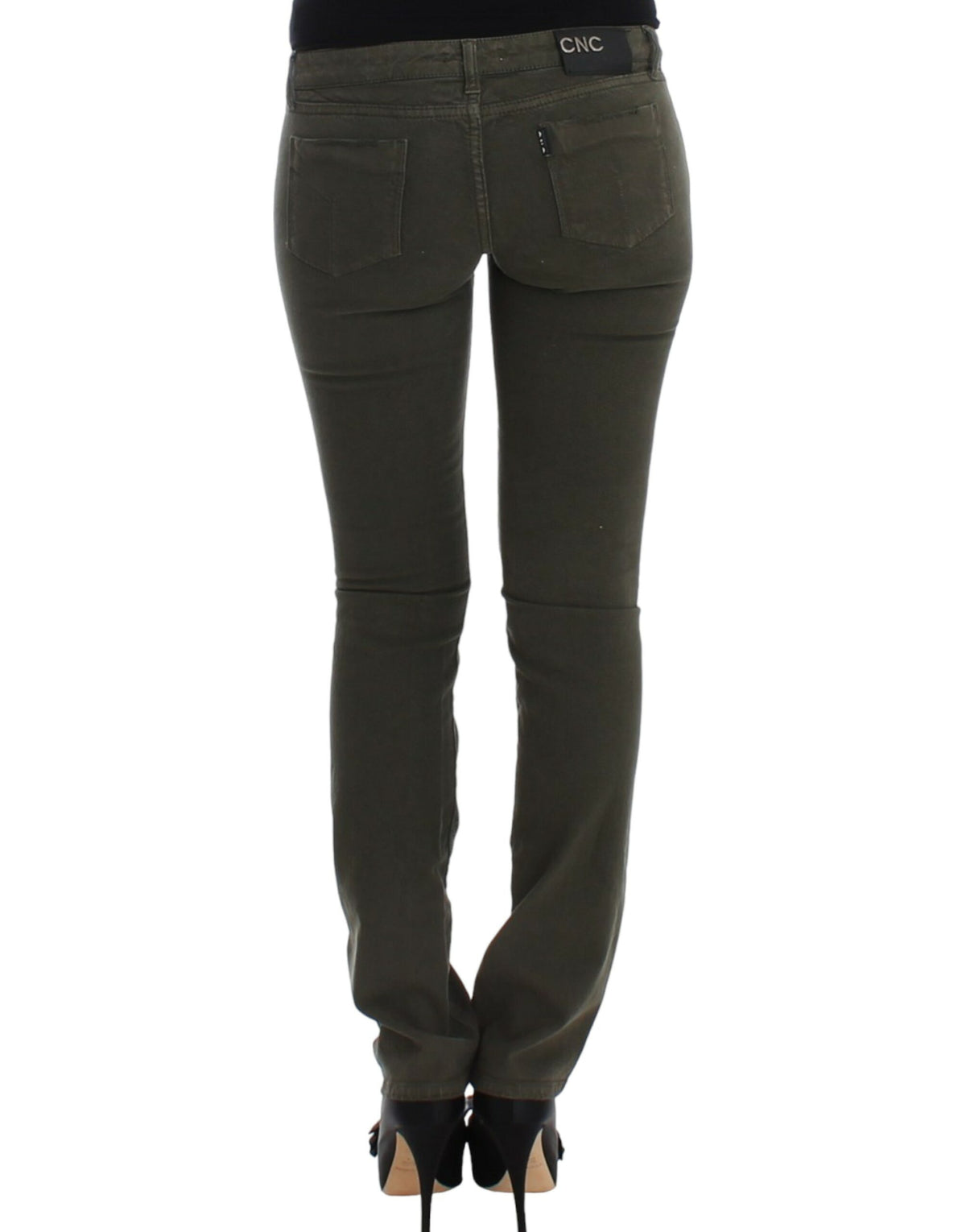 Costume National Green slim leg Women's jeans