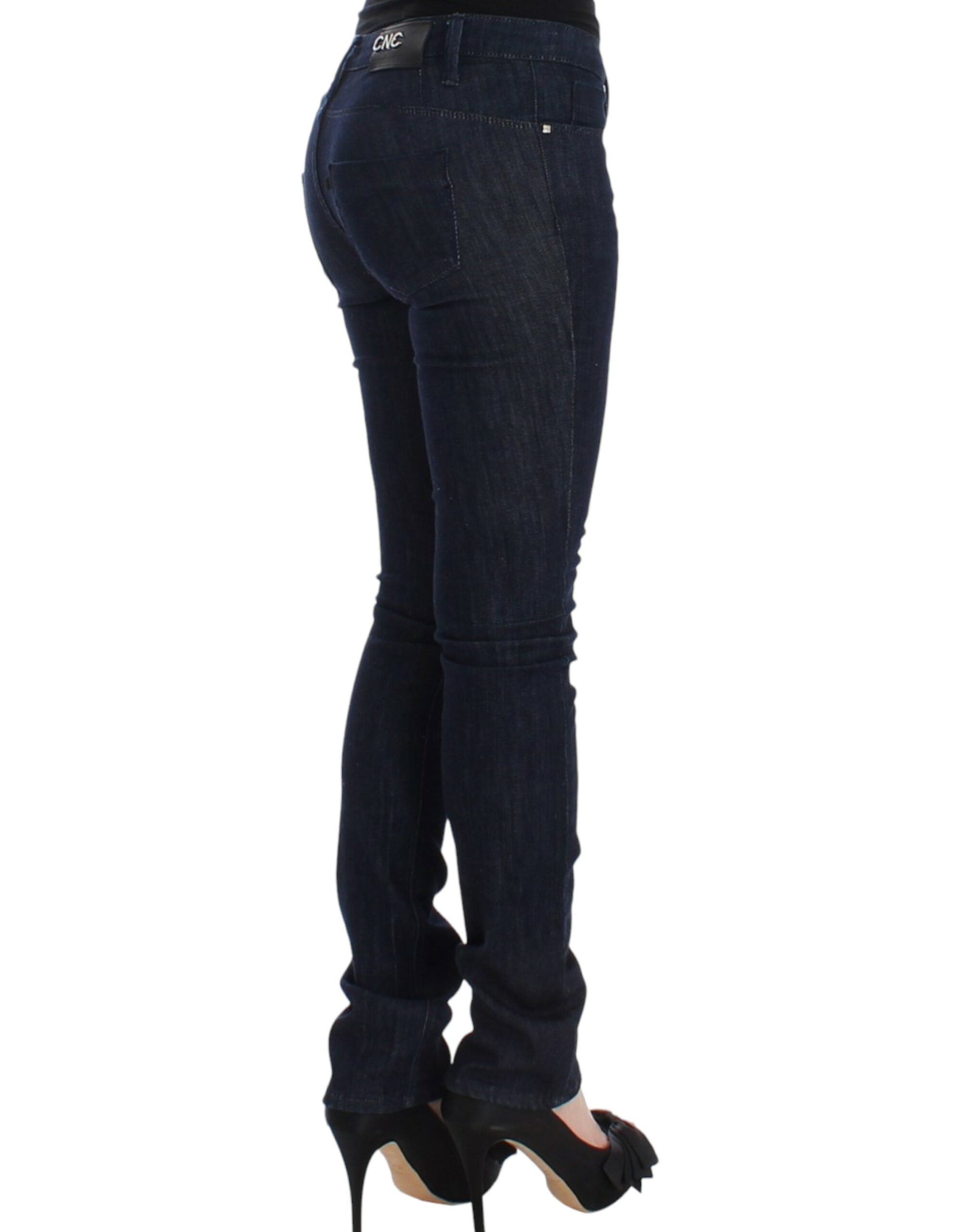 Costume National Chic Dark Blue Skinny Leg Women's Jeans
