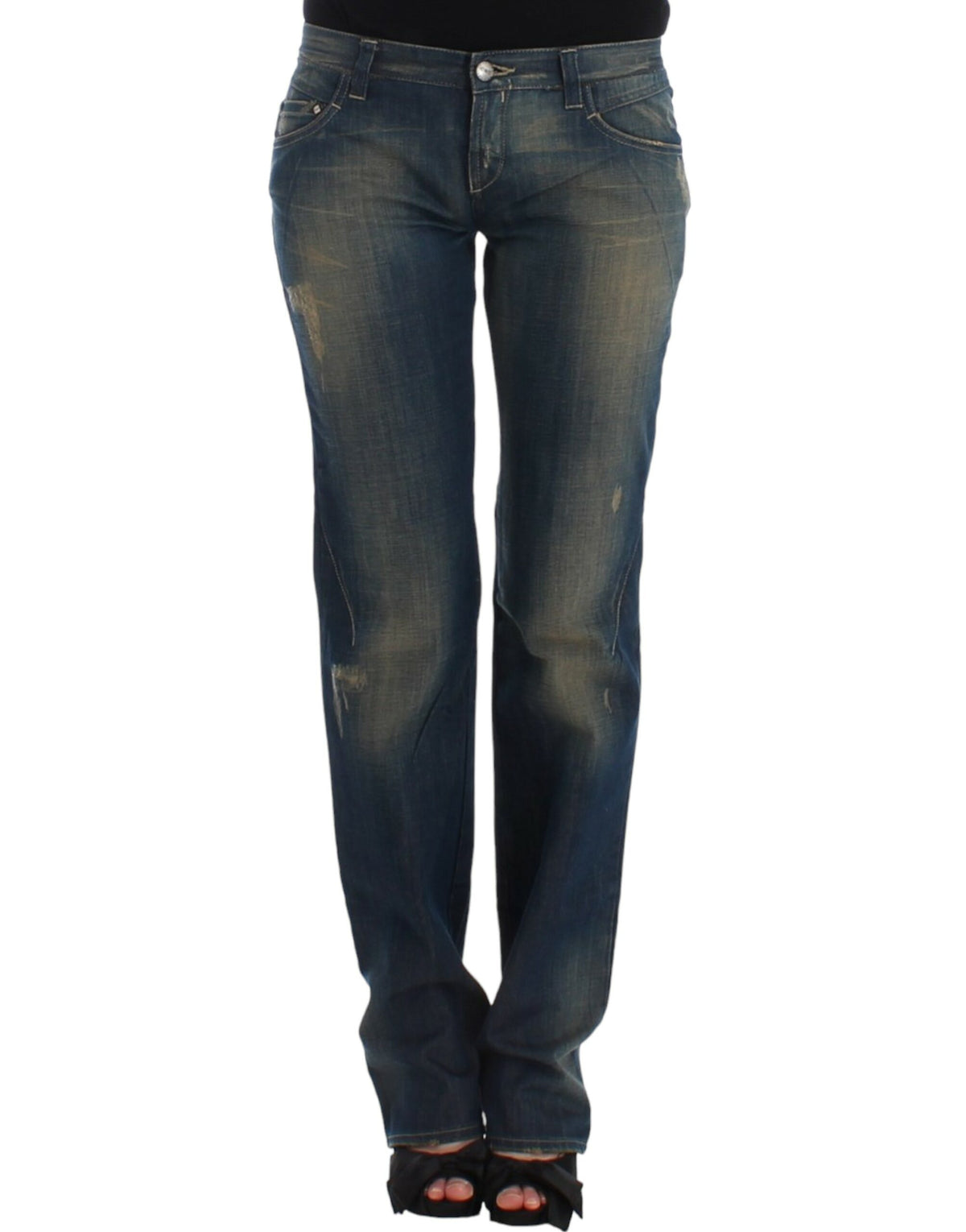 Costume National Blue straight leg Women's jeans