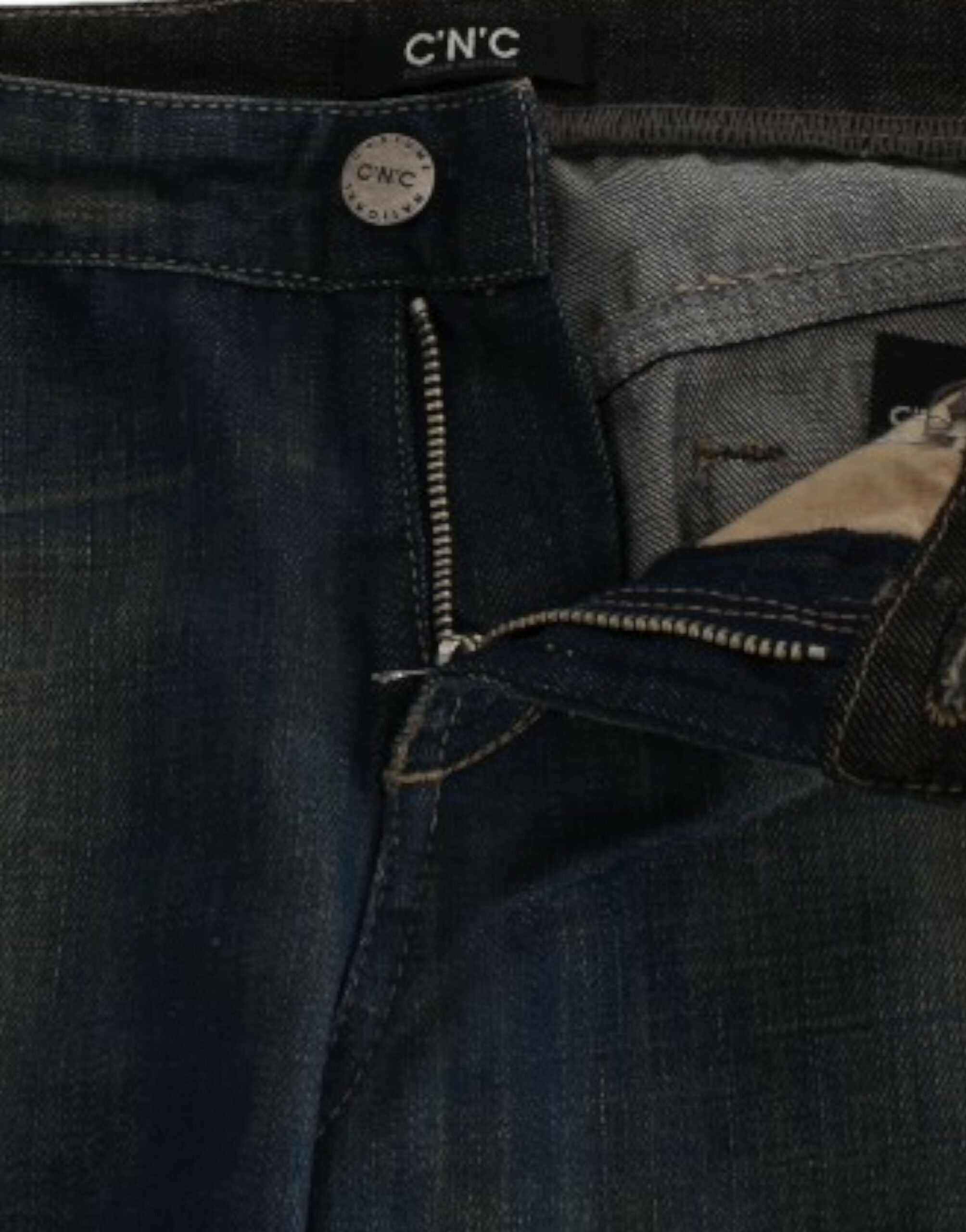 Costume National Chic Straight Leg Blue Denim Women's Jeans