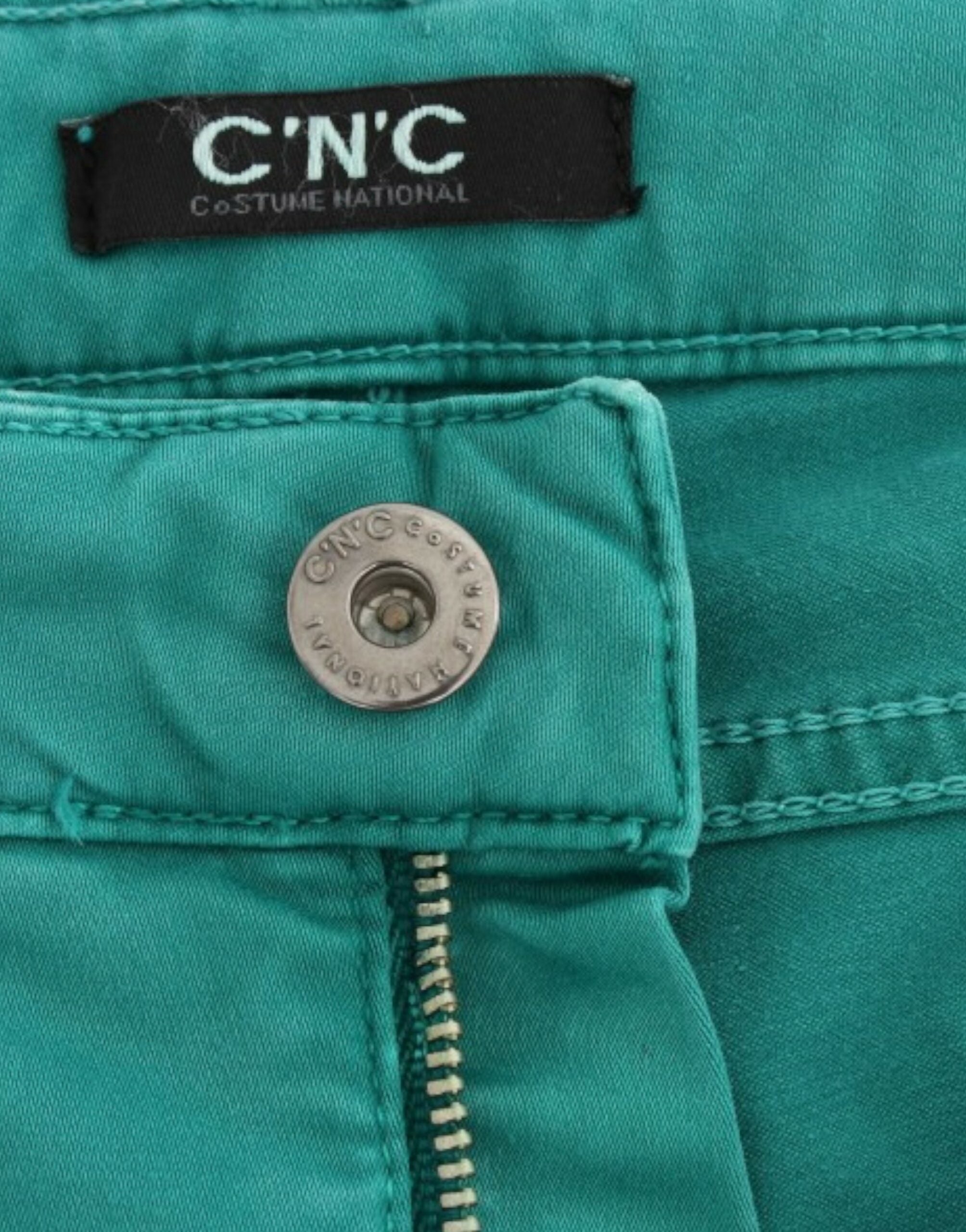 Costume National Green straight leg Women's jeans