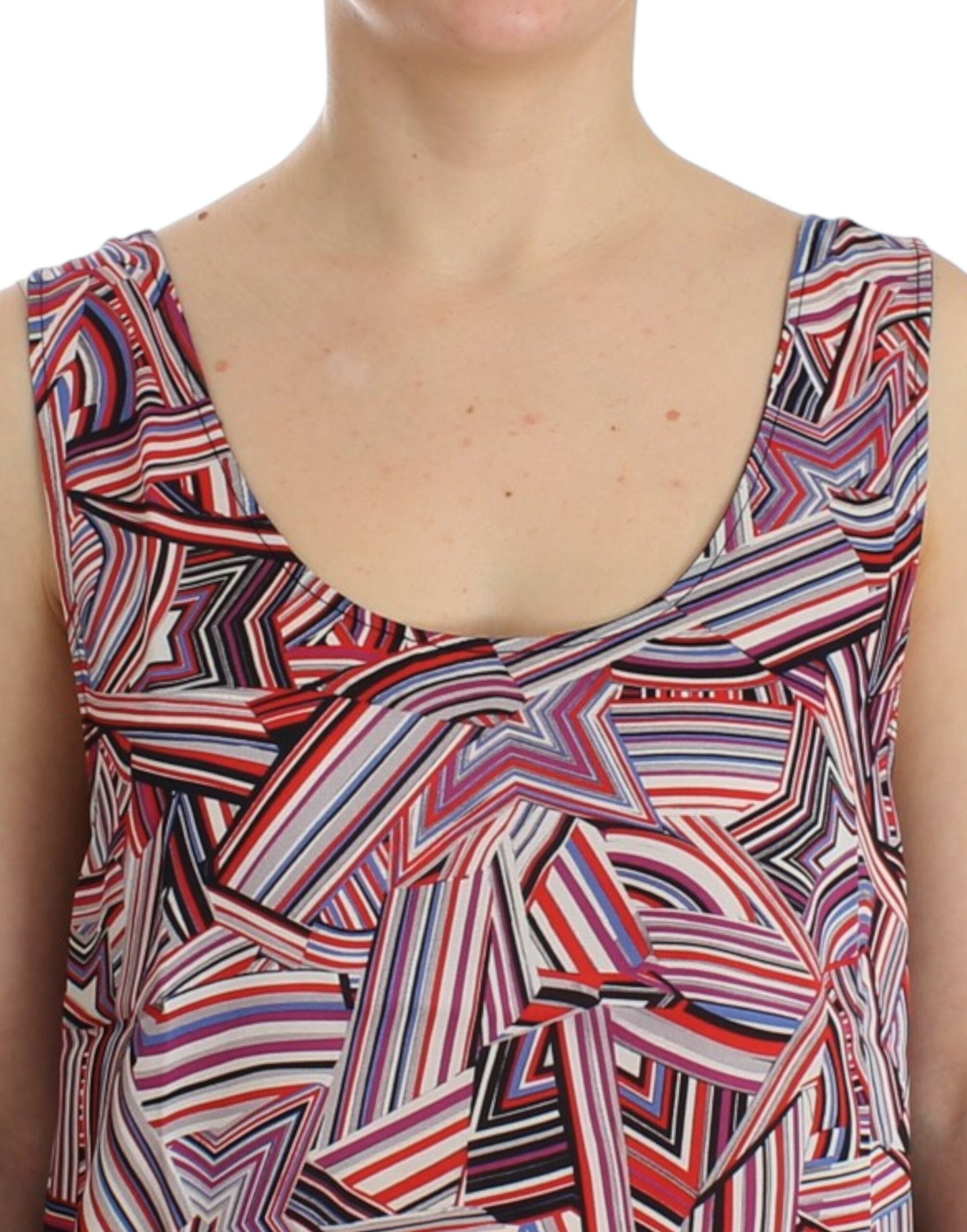 Costume National Chic Multicolor Sleeveless Women's Top