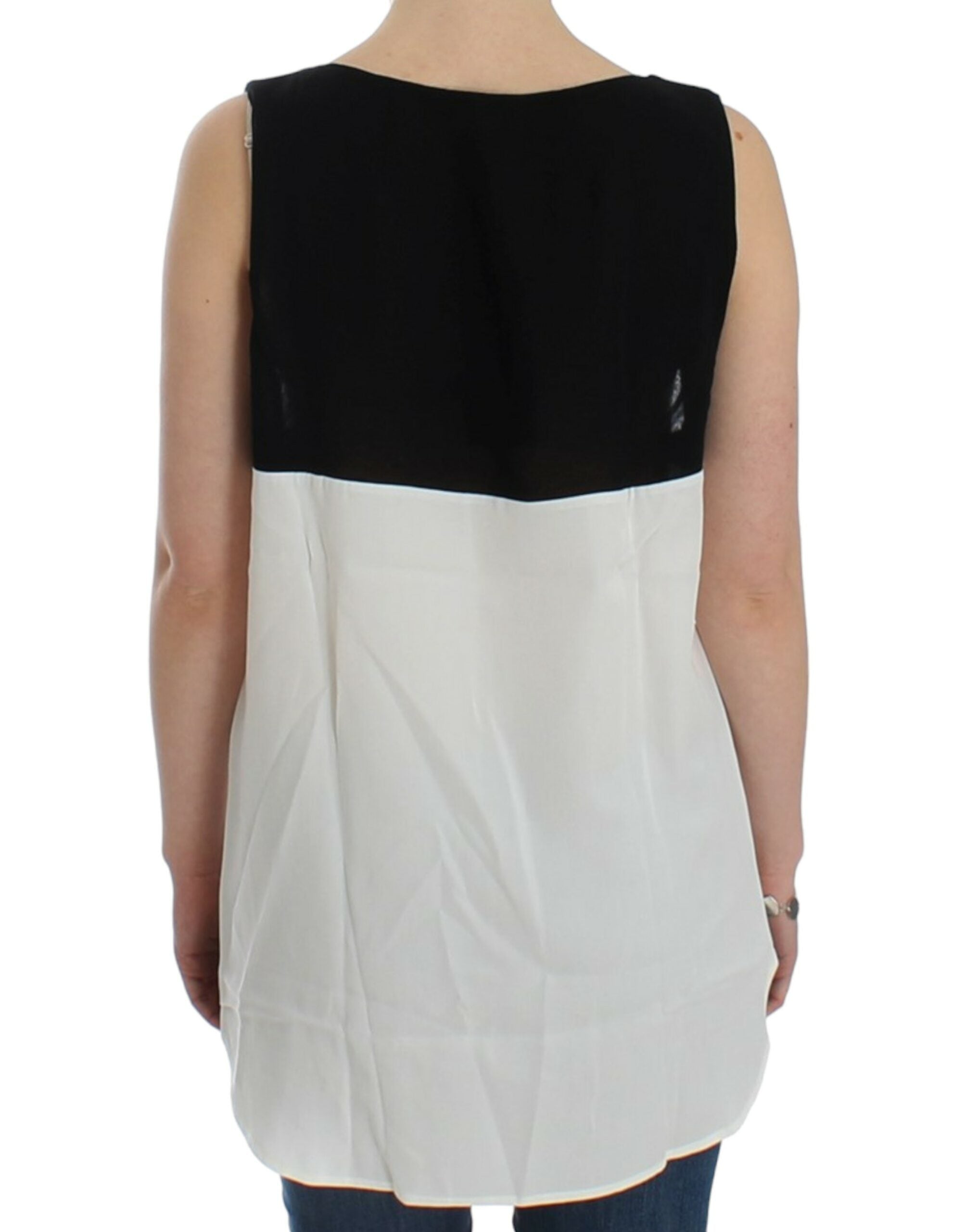 Costume National White sleeveless Women's top