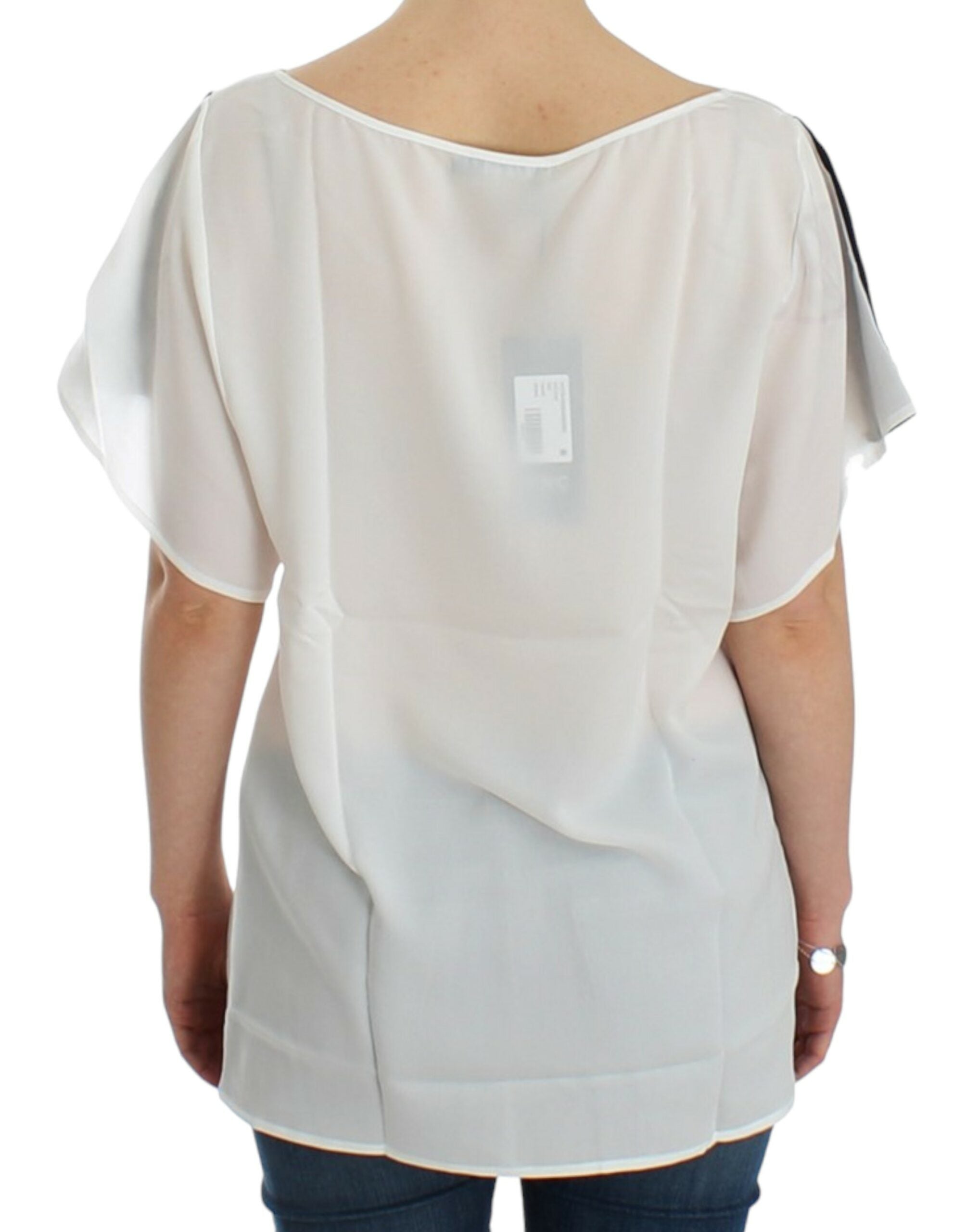 Costume National White motive print Women's blouse