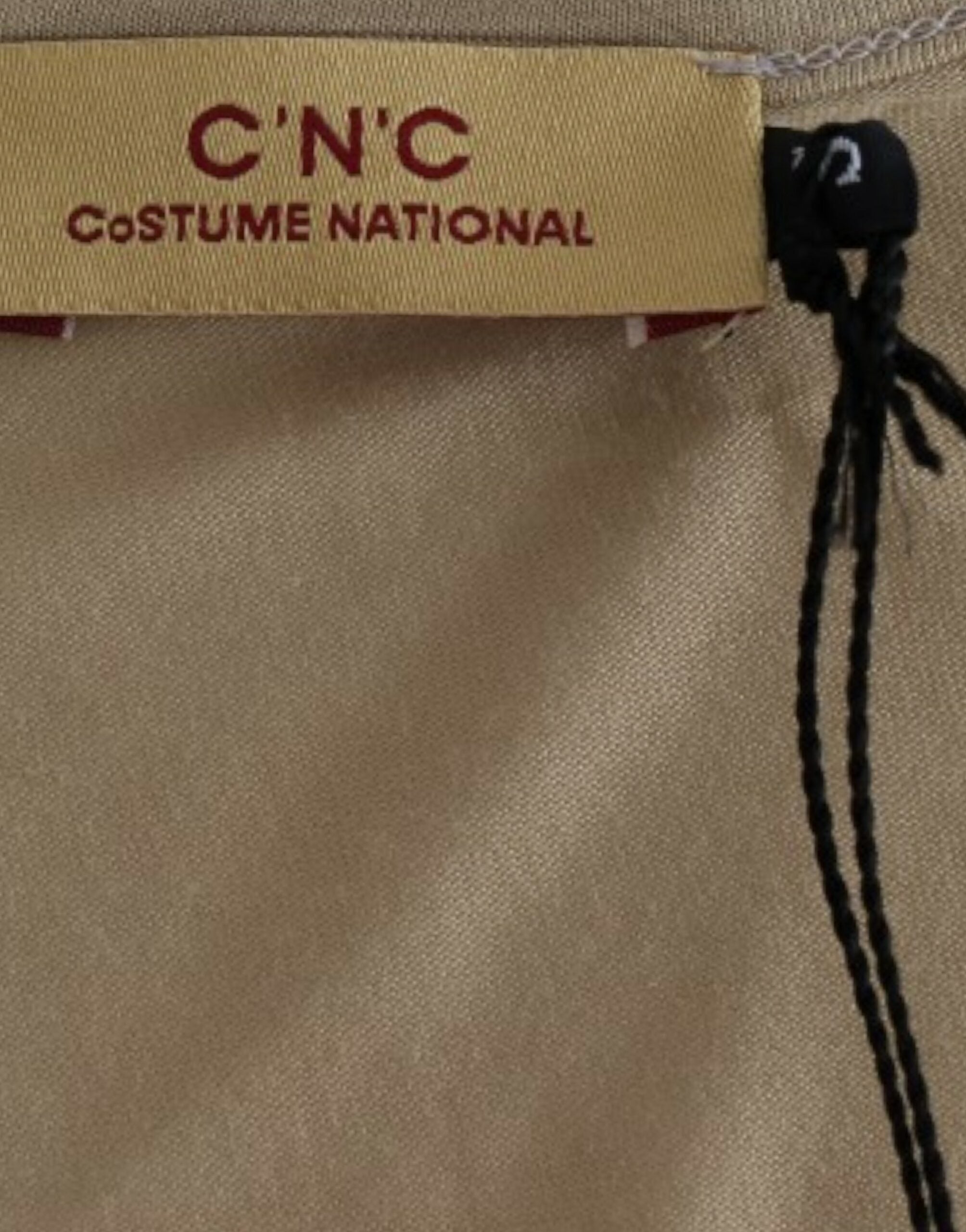 Costume National Beige motive print Women's t-shirt
