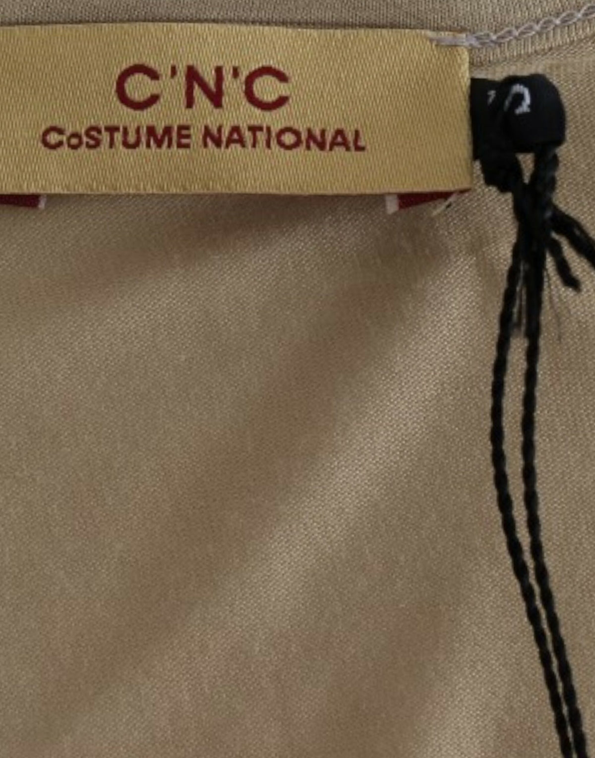 Costume National Beige motive print Women's t-shirt
