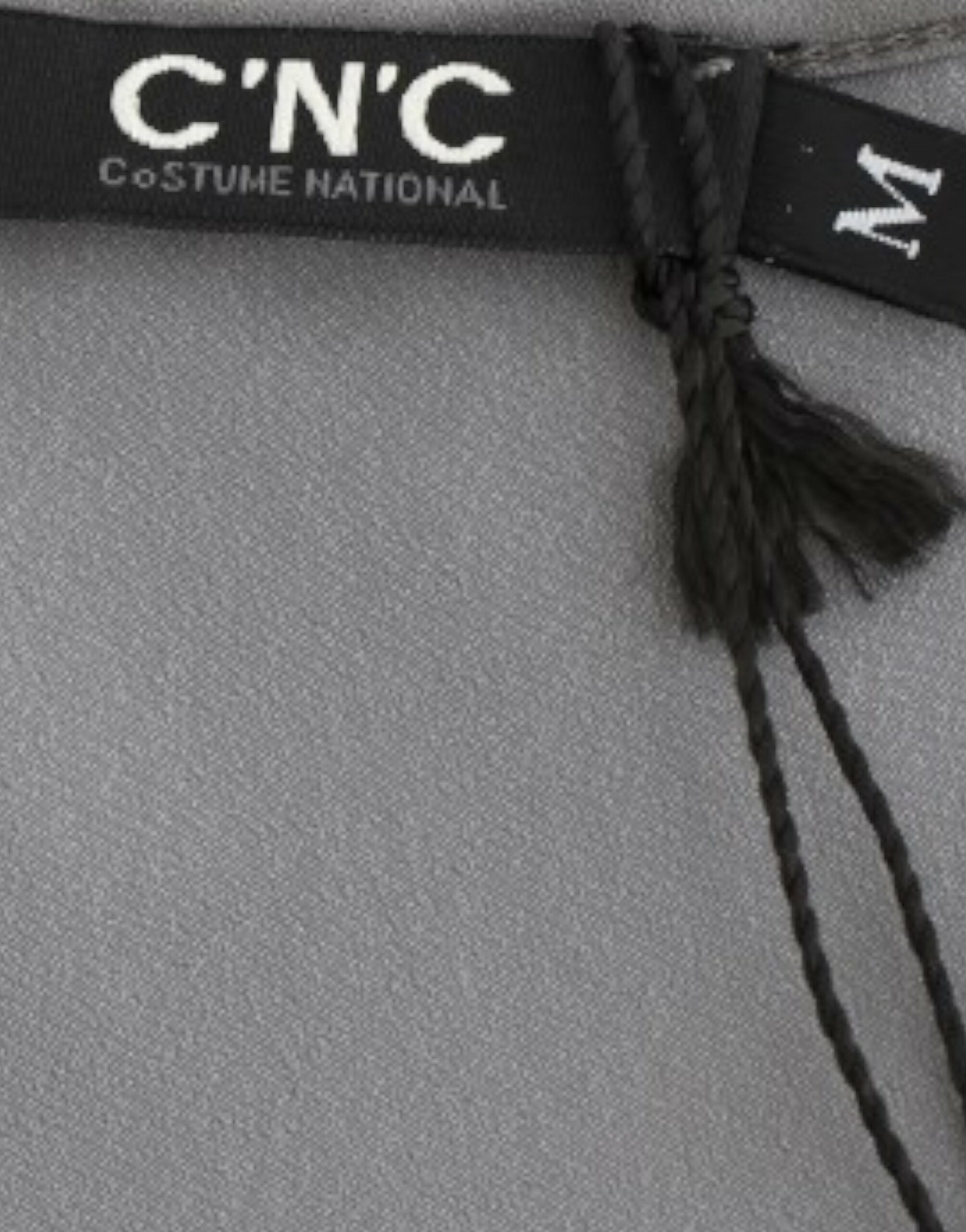 Costume National Gray V-neck long Women's t-shirt