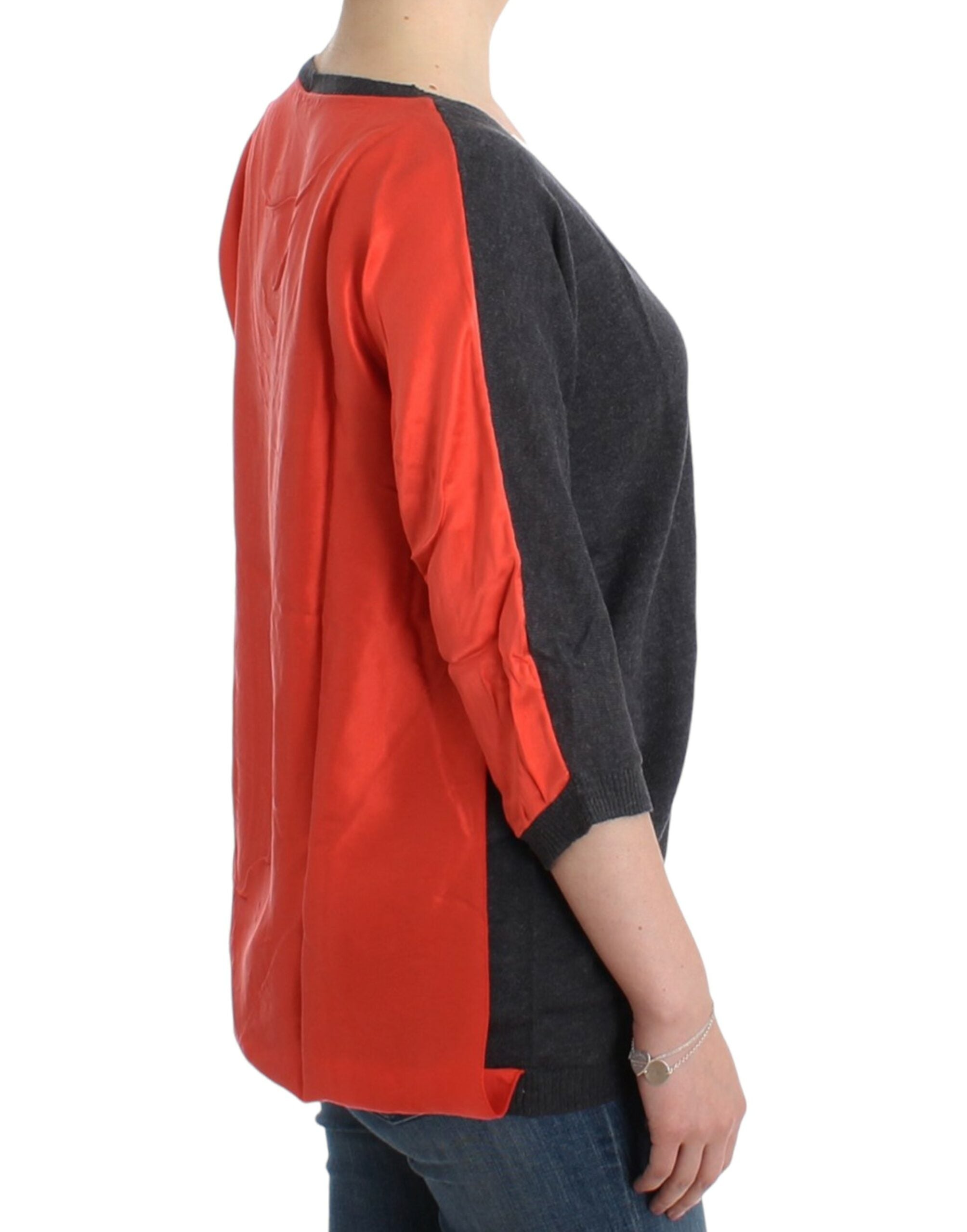 Costume National Gray short sleeved Women's sweater