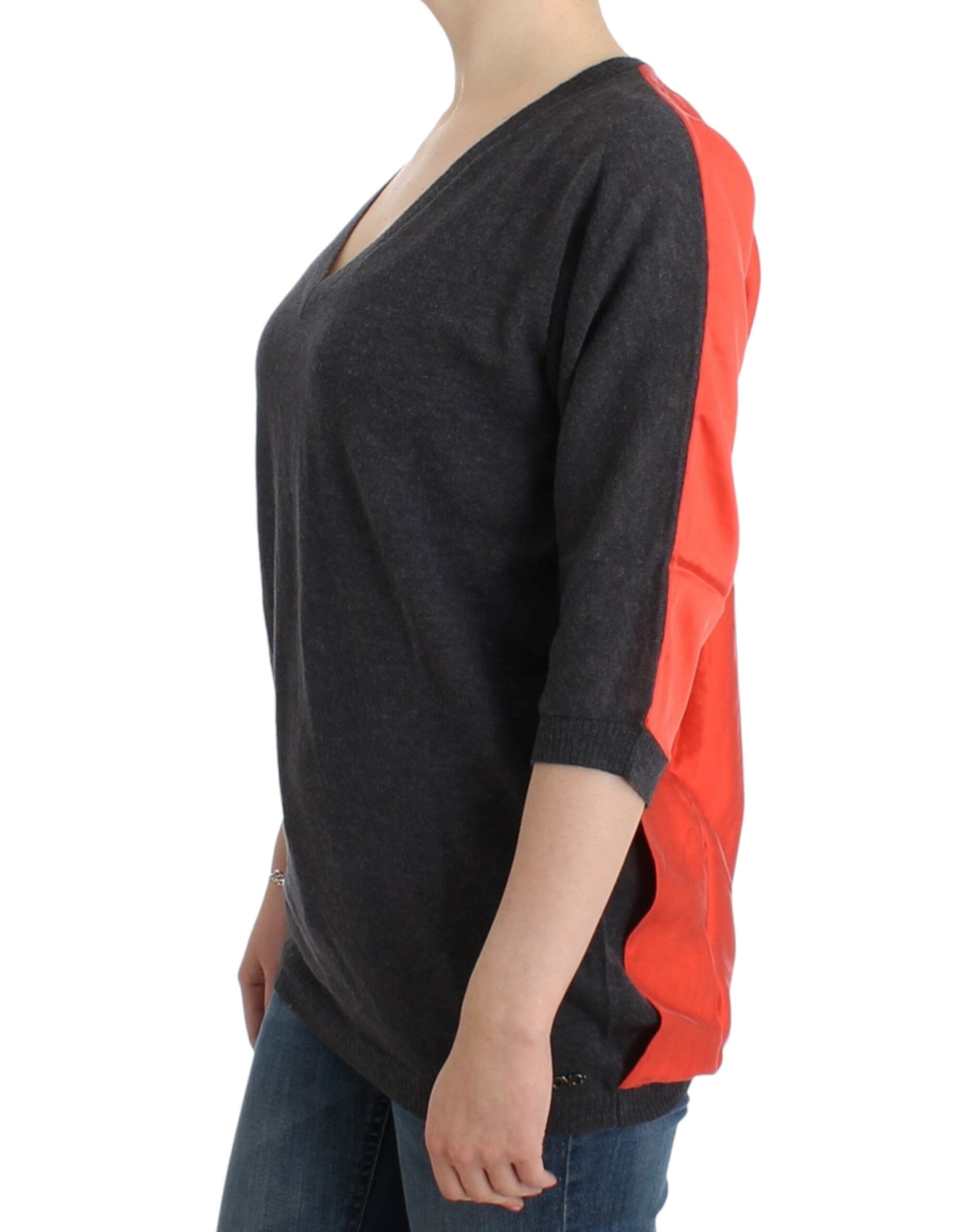 Costume National Gray short sleeved Women's sweater