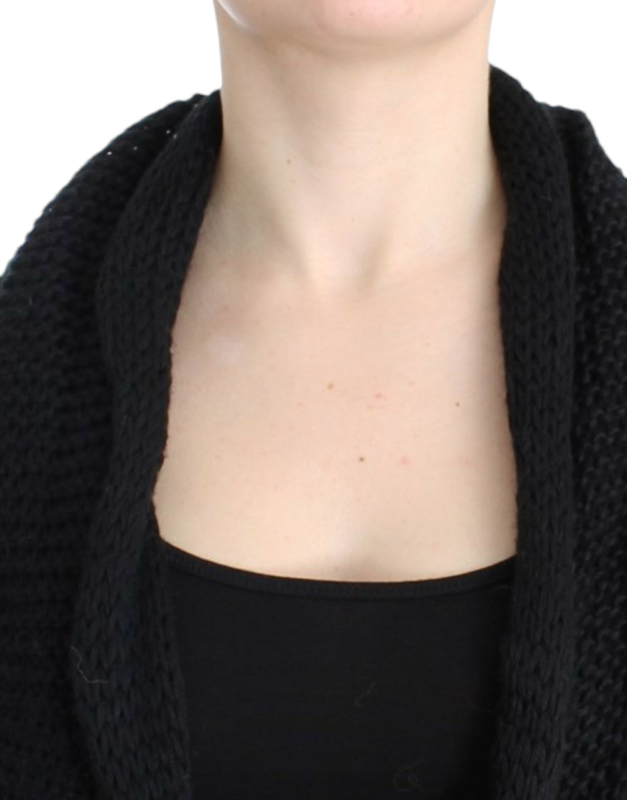 Costume National Black sleeveless knitted Women's cardigan