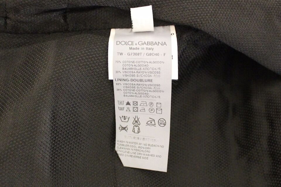Dolce & Gabbana Elegant Black Cotton Blend Dress Men's Vest