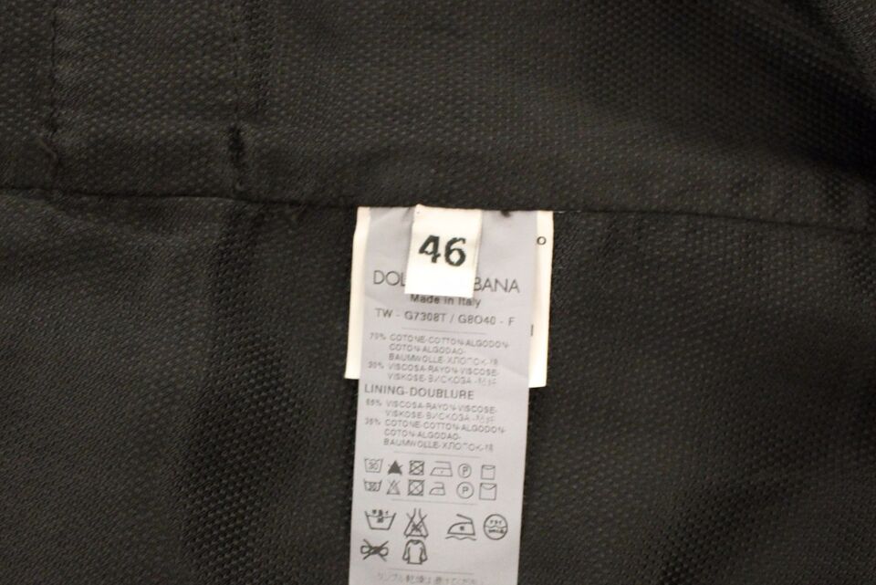 Dolce & Gabbana Black Cotton Viscose Dress Vest Men's Blazer