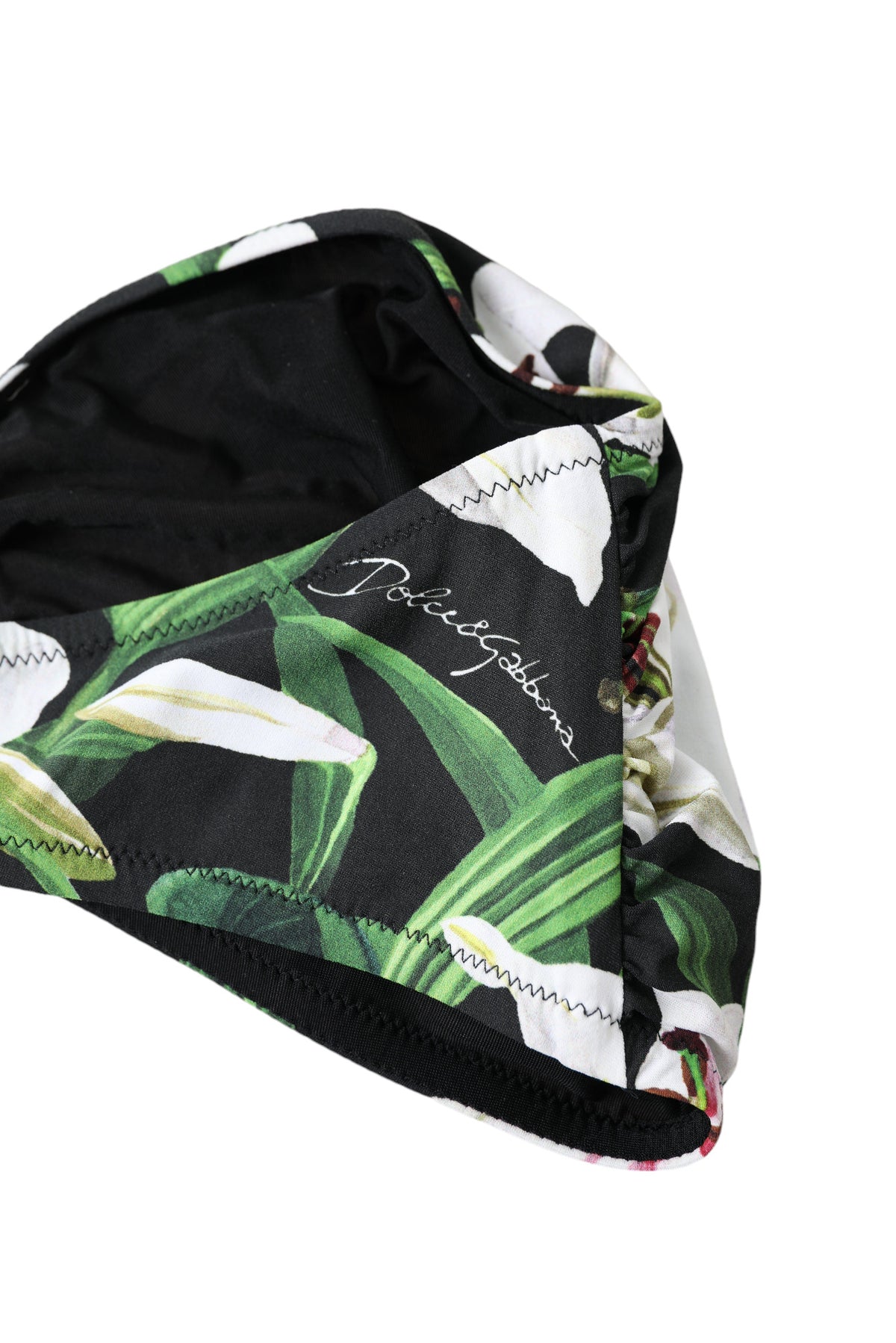 Dolce & Gabbana Black Silk Satin Elastic Men Boxer Short Men's Swimwear