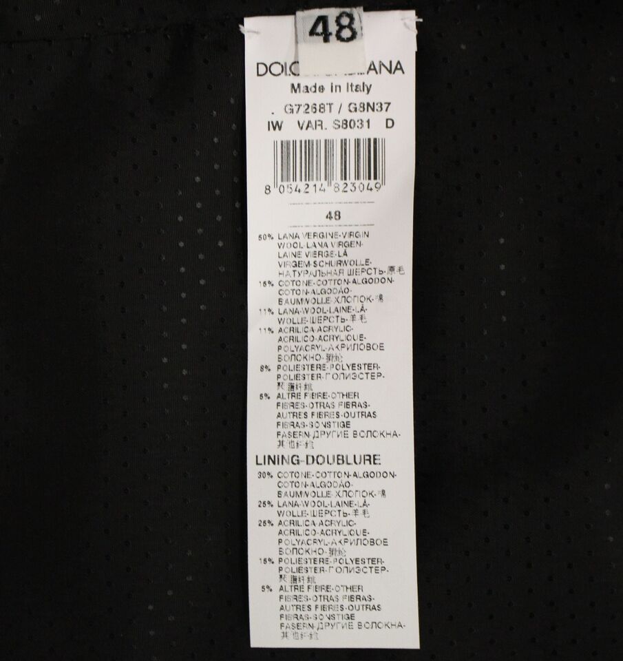 Dolce & Gabbana Elegant Gray Wool Blend Dress Men's Vest