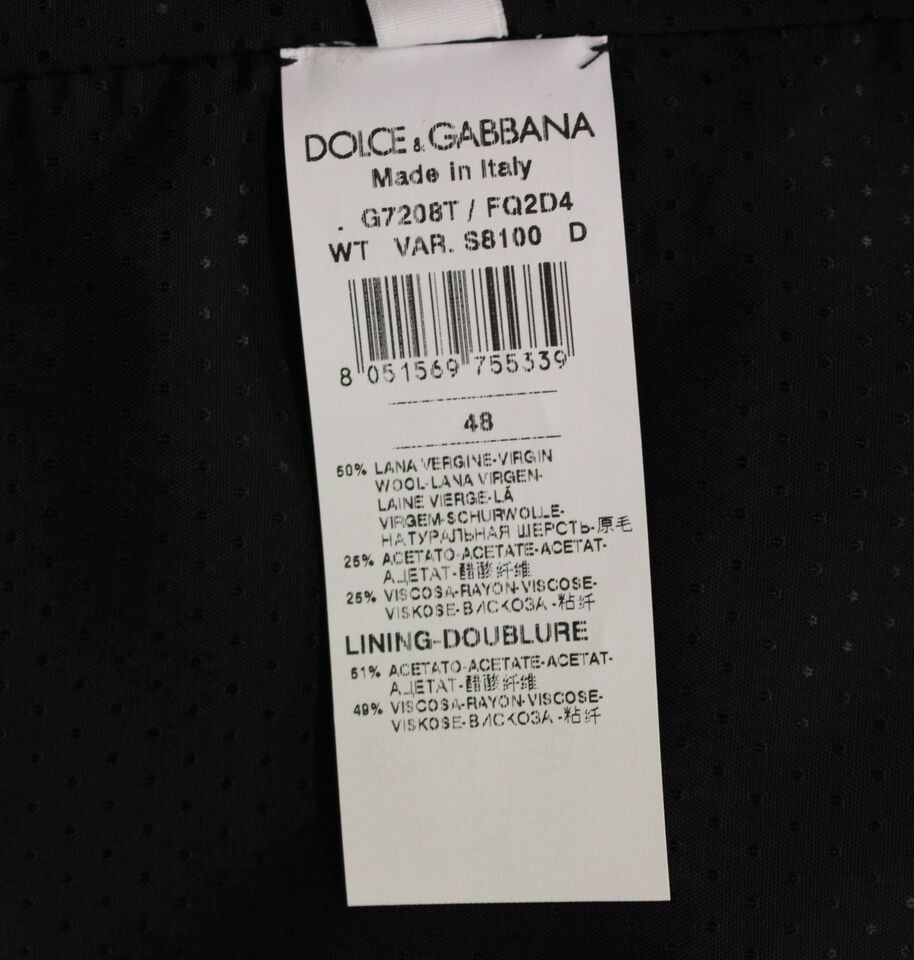 Dolce & Gabbana Gray Wool Blend Vest Gilet Men's Weste