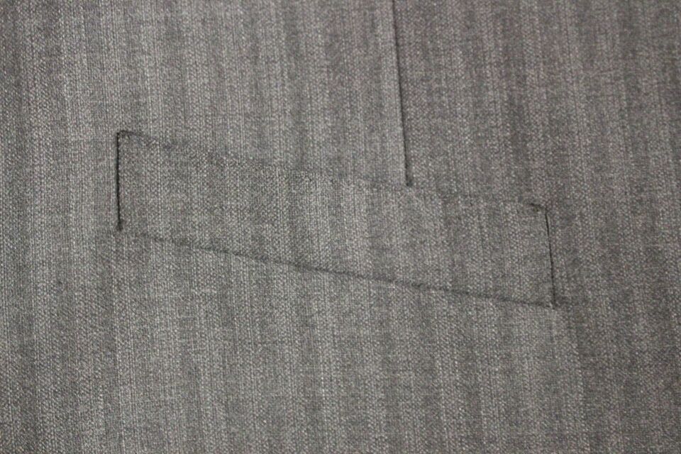 Dolce & Gabbana Gray Striped Wool Single Breasted Men's Vest