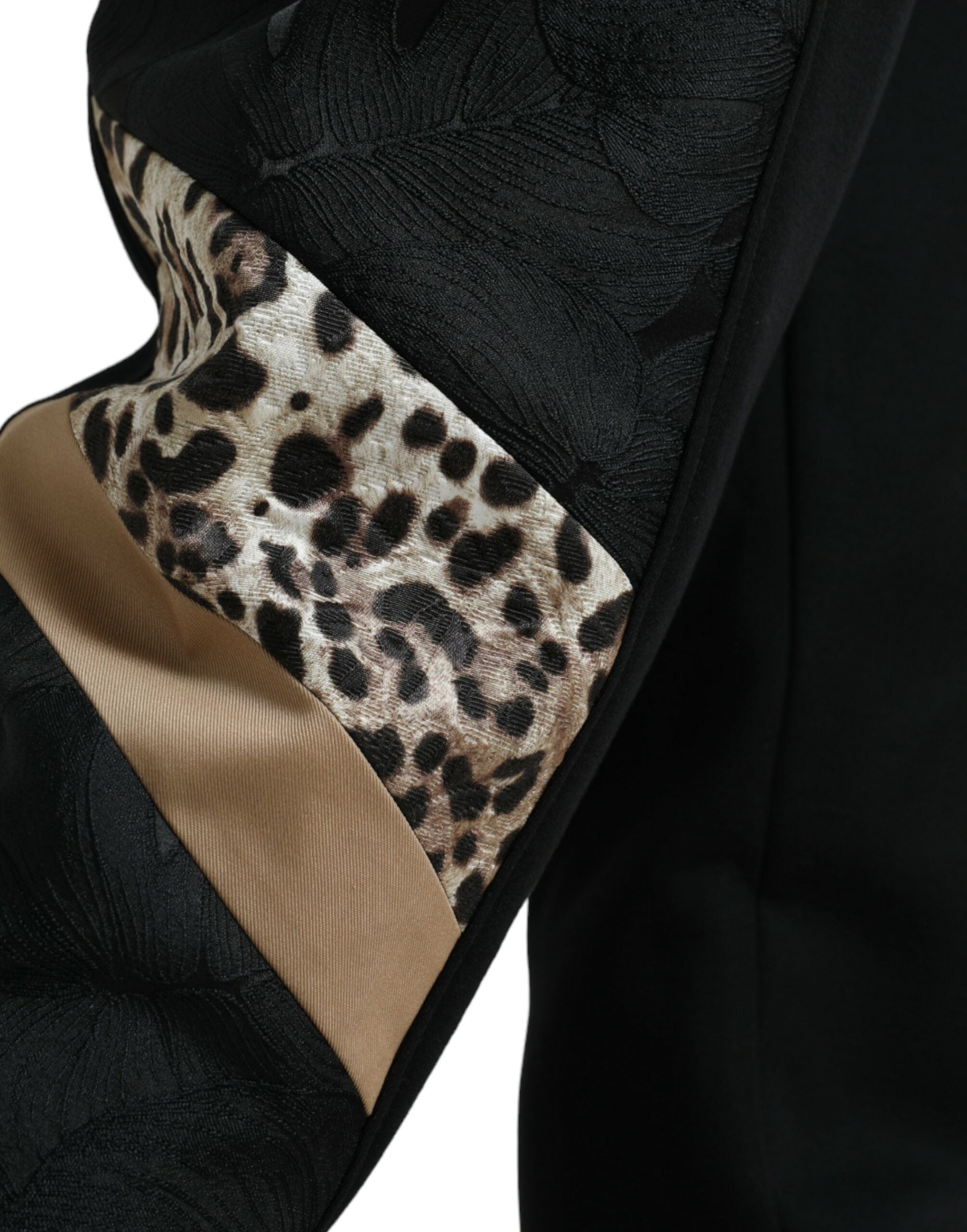 Dolce & Gabbana Black Cotton Slim Stretch Jogger Men's Pants