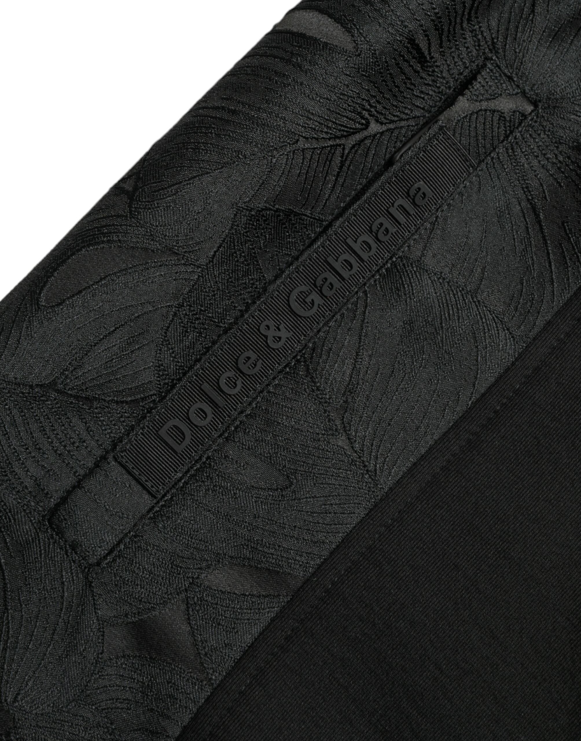 Dolce & Gabbana Black Cotton Slim Stretch Jogger Men's Pants