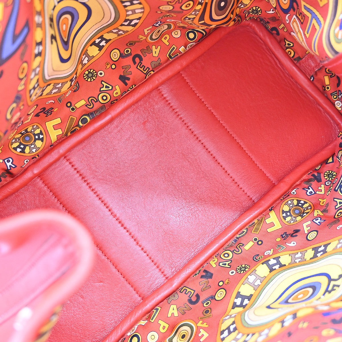 Hermes Bolduc Twilly Garden Party Tote Leather Red Leather Tote Bag Bag (Pre-Owned)