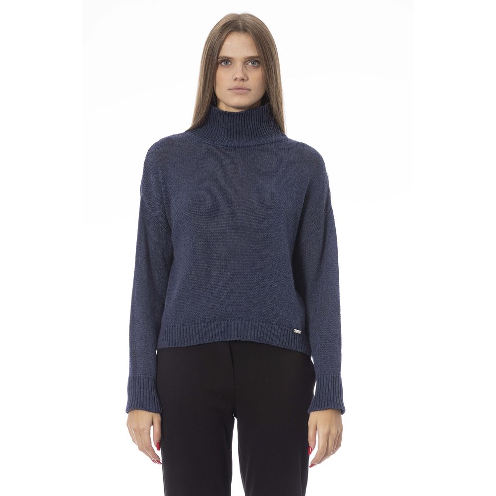 Baldinini Trend Blue Wool Women Women's Sweater