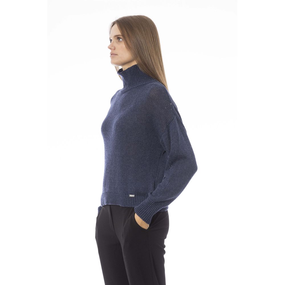 Baldinini Trend Blue Wool Women Women's Sweater