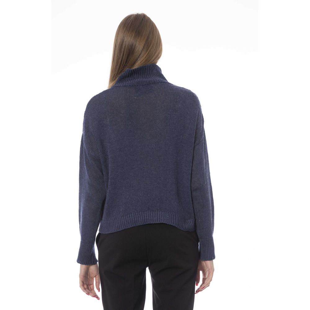 Baldinini Trend Blue Wool Women Women's Sweater