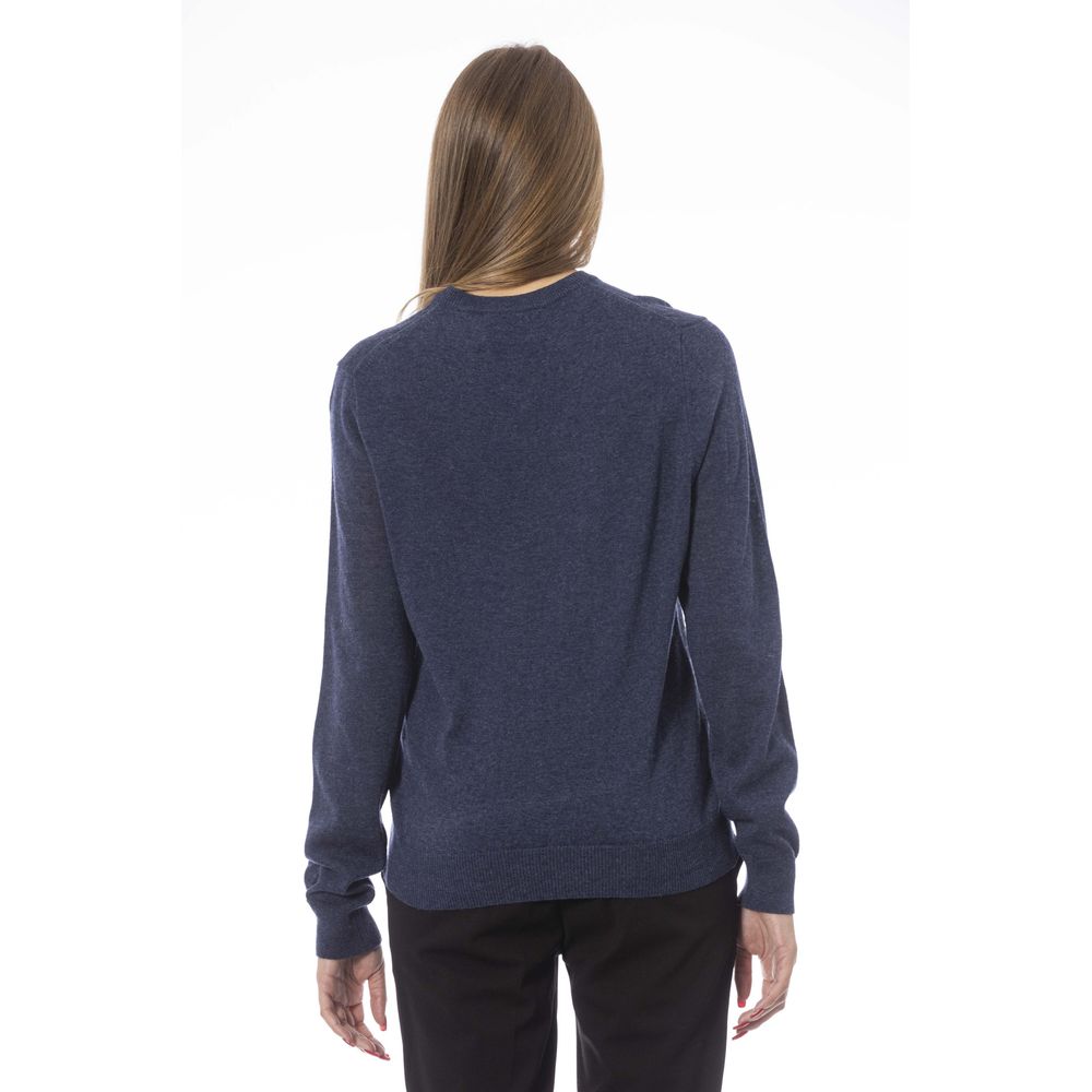 Baldinini Trend Blue Viscose Women Women's Sweater