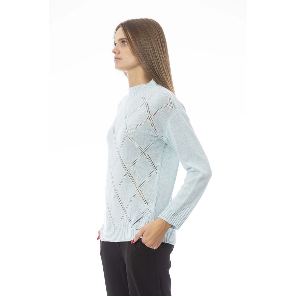 Baldinini Trend Light Blue Wool Women Women's Sweater