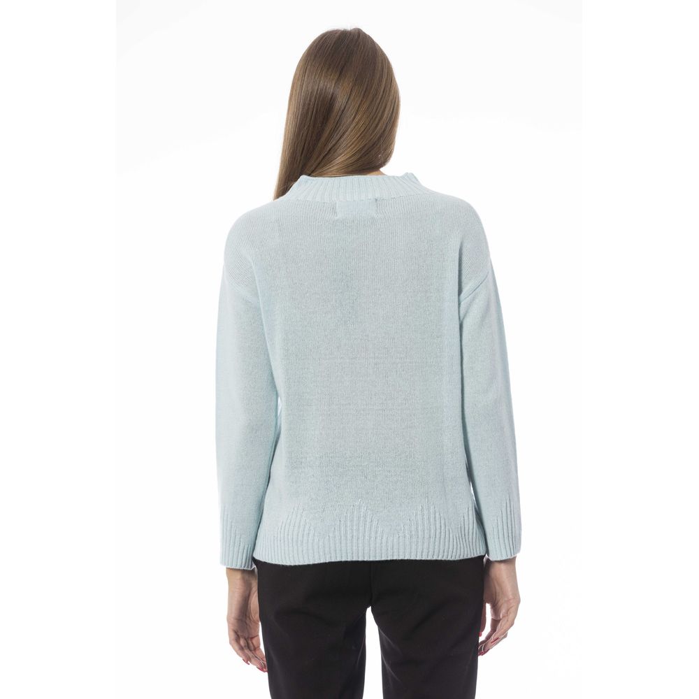 Baldinini Trend Light Blue Wool Women Women's Sweater