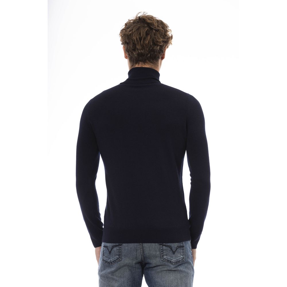 Baldinini Trend Blue Wool Men Men's Sweater