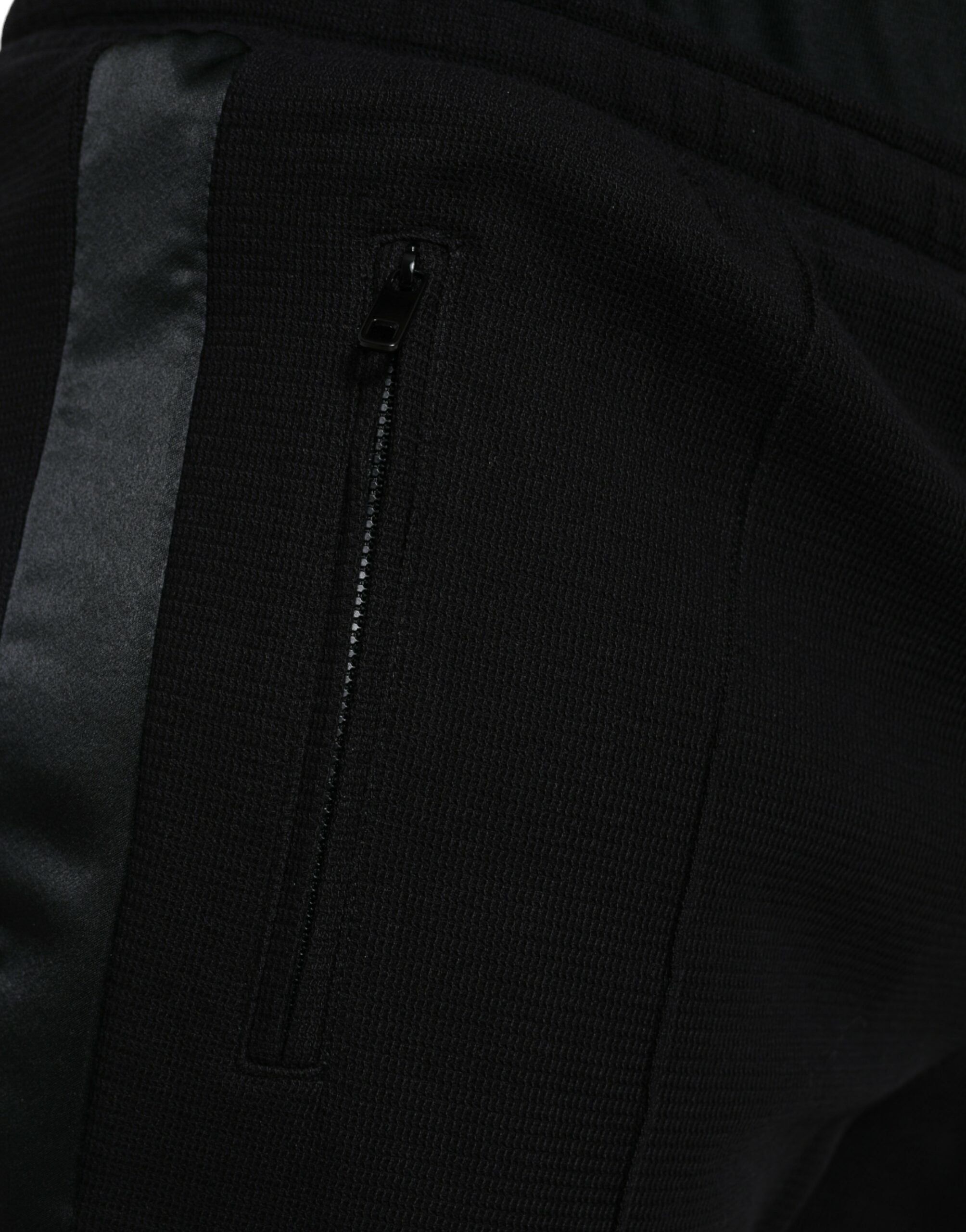 Dolce & Gabbana Elegant Black Cotton Blend Jogger Men's Pants