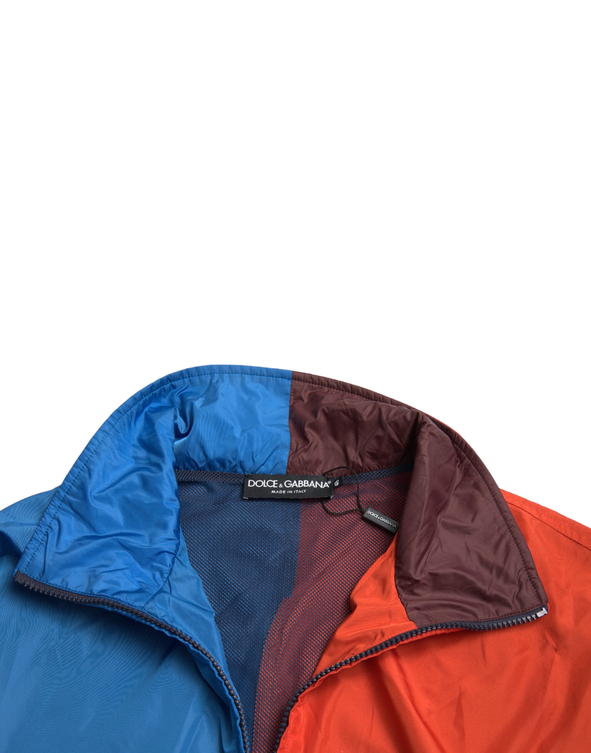 Dolce & Gabbana Multicolor Color Windbreaker Men's Jacket