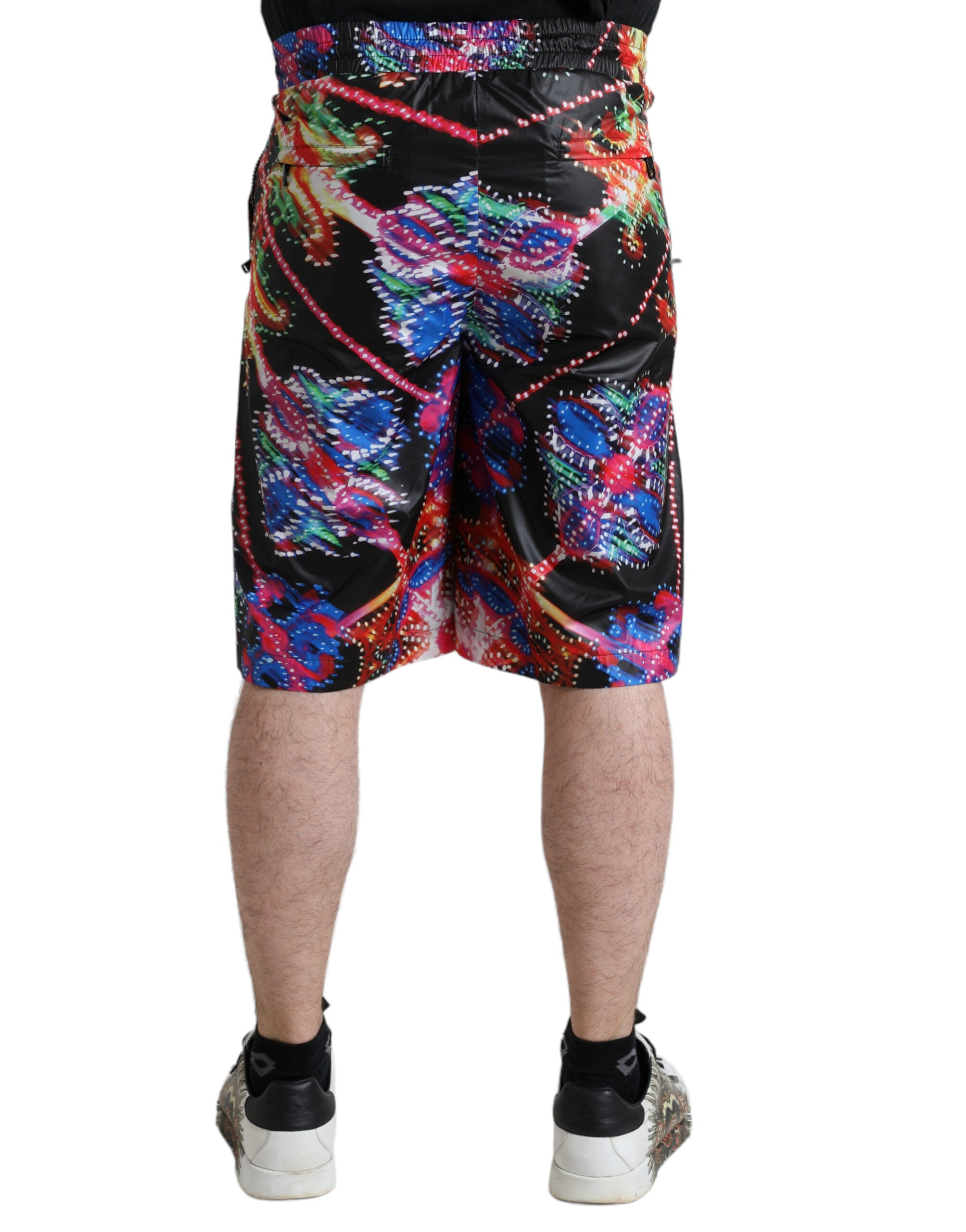Dolce & Gabbana Elegant Luminary Print Bermuda Men's Shorts