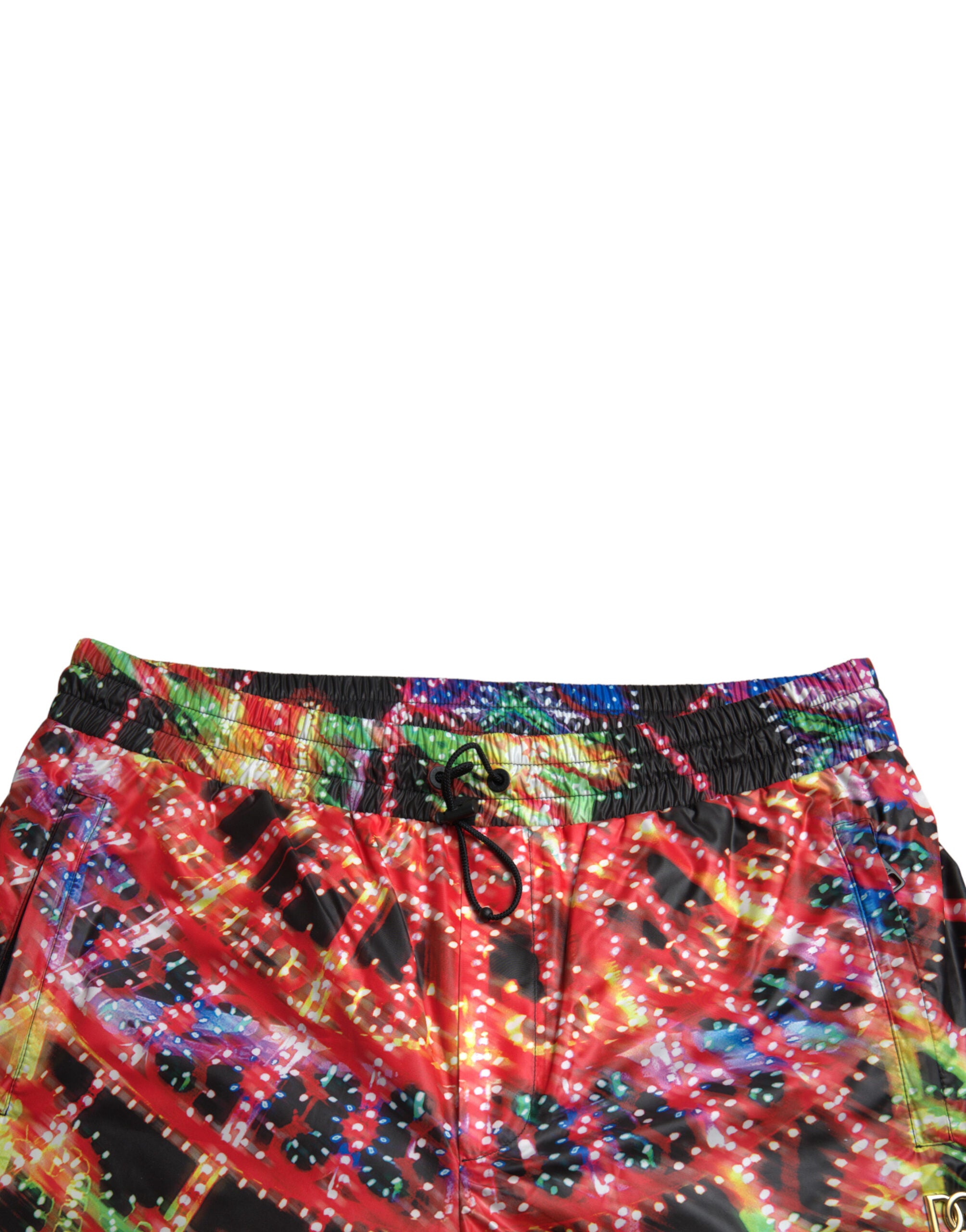 Dolce & Gabbana Multicolor Luminarie Print Men Bermuda Men's Shorts